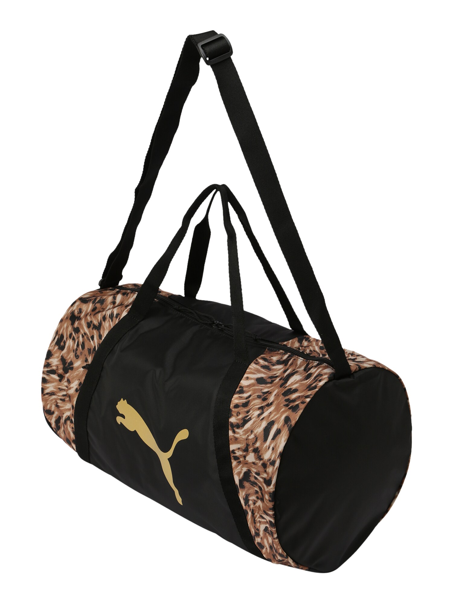 PUMA Sporttáska  fekete / barna / bézs