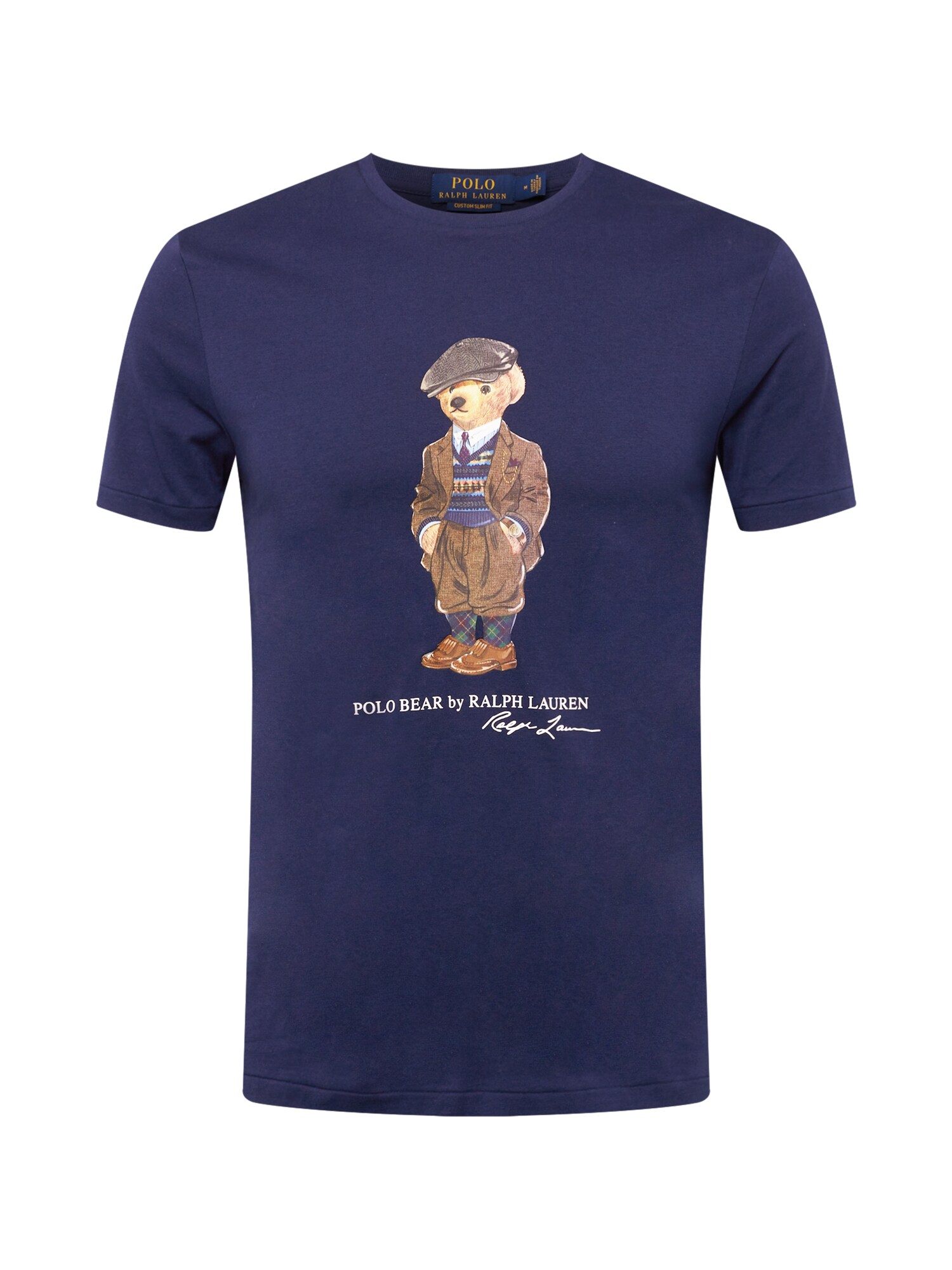 Polo Ralph Lauren Póló  tengerészkék / barna / fehér