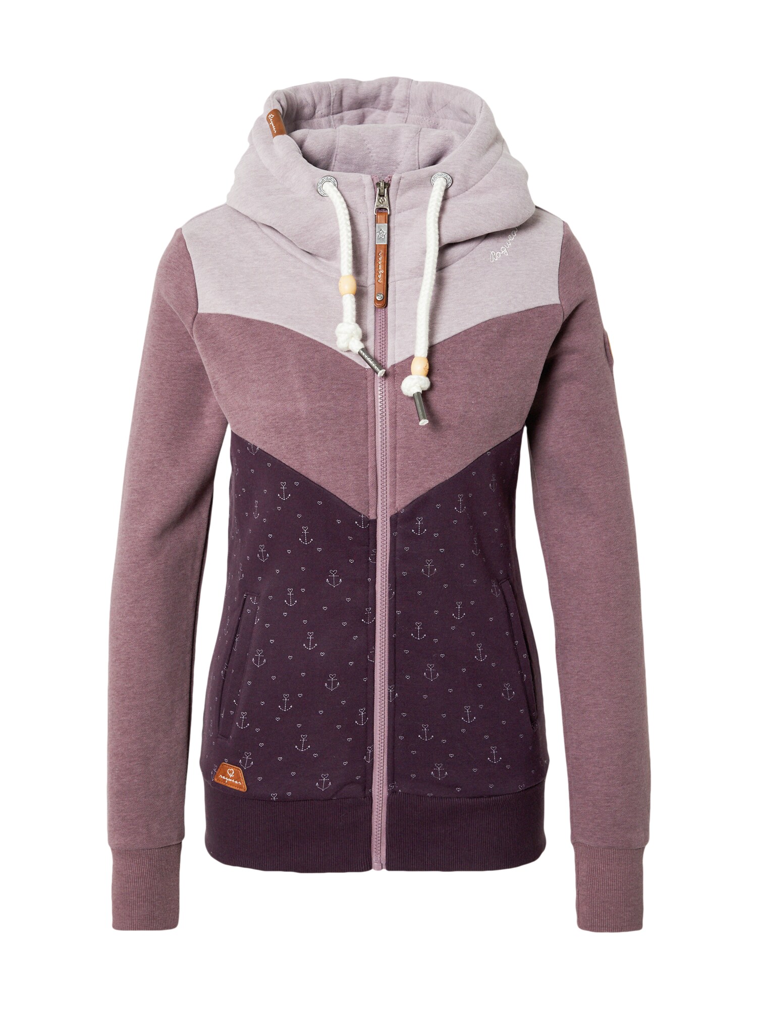 Ragwear Tréning dzseki 'TREGA'  levendula / padlizsán / szilva / fehér