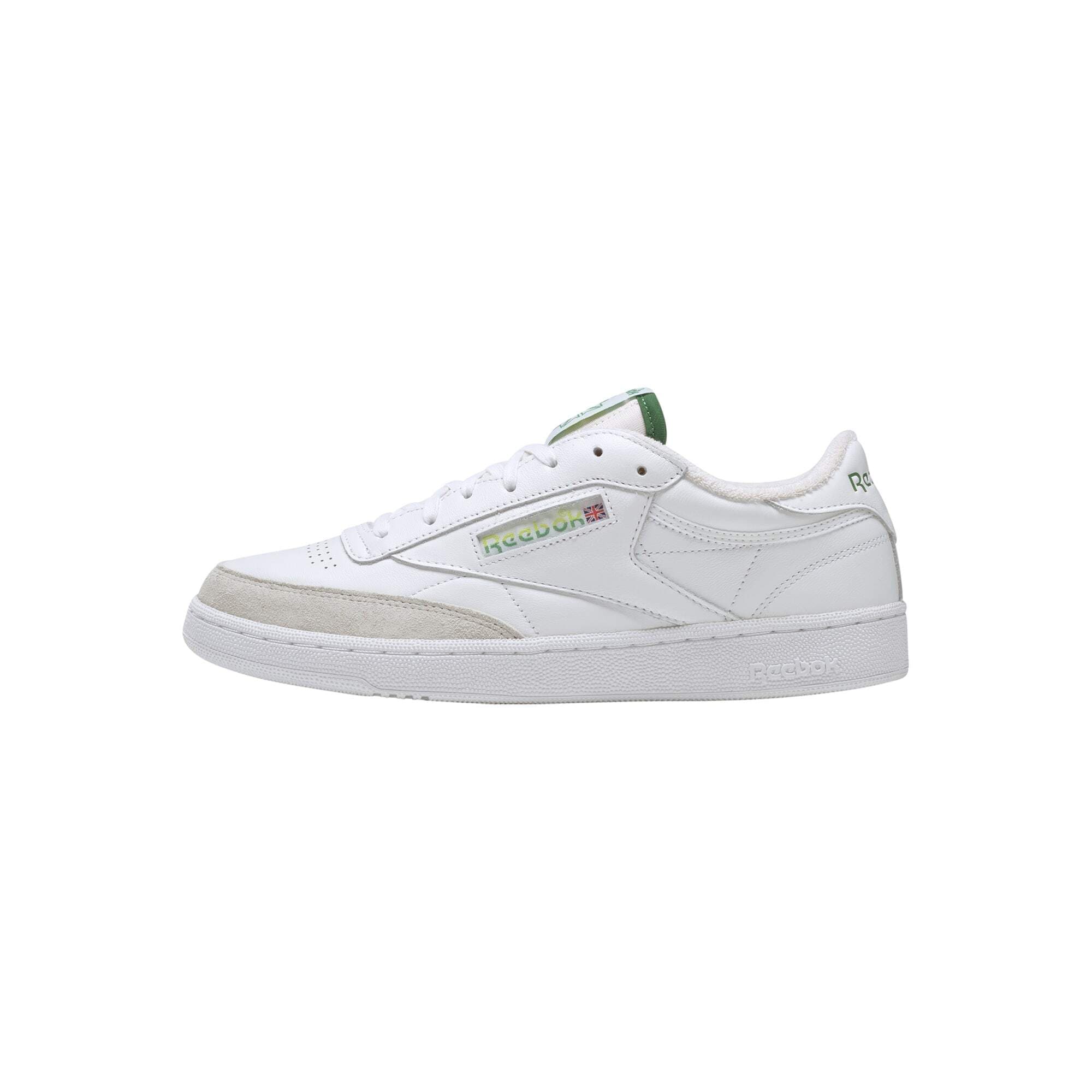 Reebok Classics Rövid szárú edzőcipők 'Club C 85'  fehér / zöld