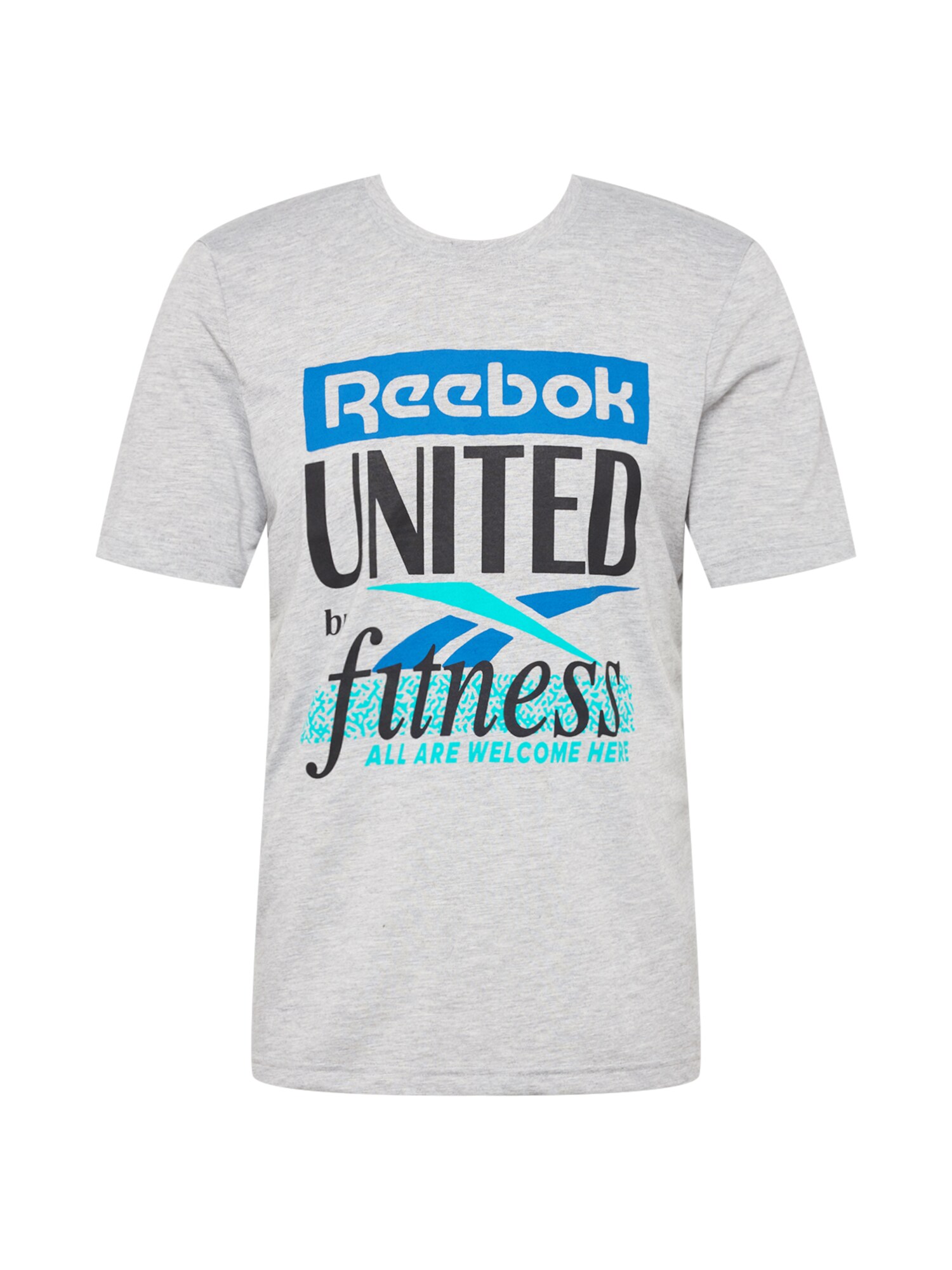 Reebok Sport Funkcionális felső  szürke melír / fekete / kék / vízszín