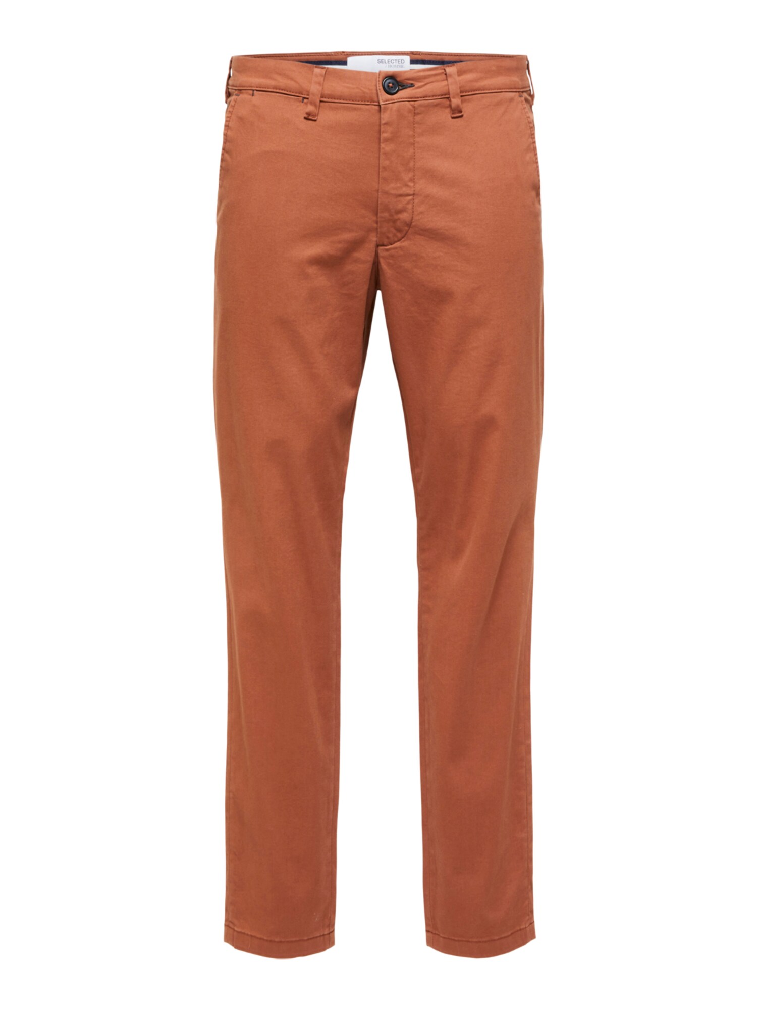 SELECTED HOMME Chino nadrág 'Miles'  fehér / karamell