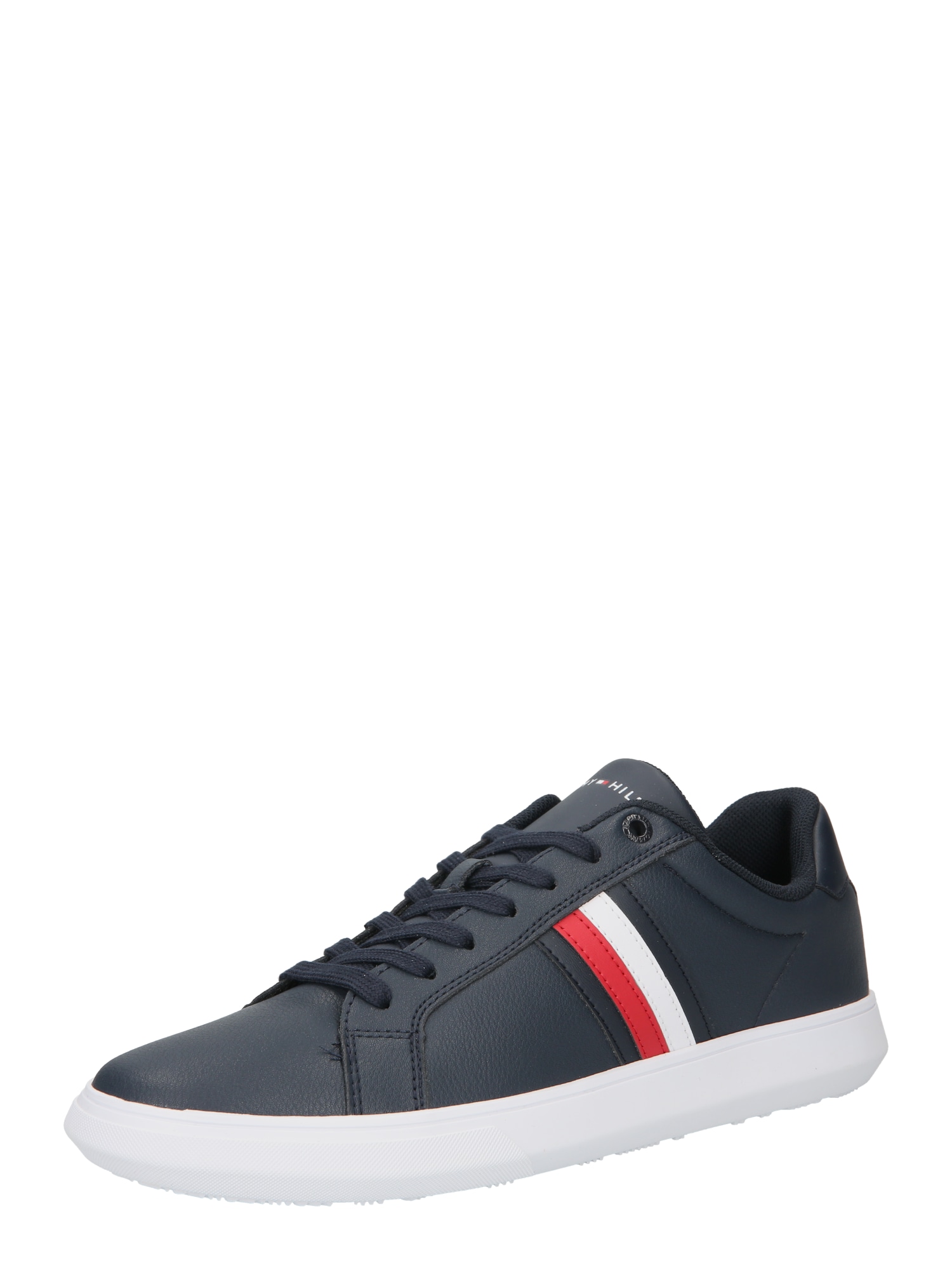 TOMMY HILFIGER Rövid szárú edzőcipők  sötétkék / fehér / piros
