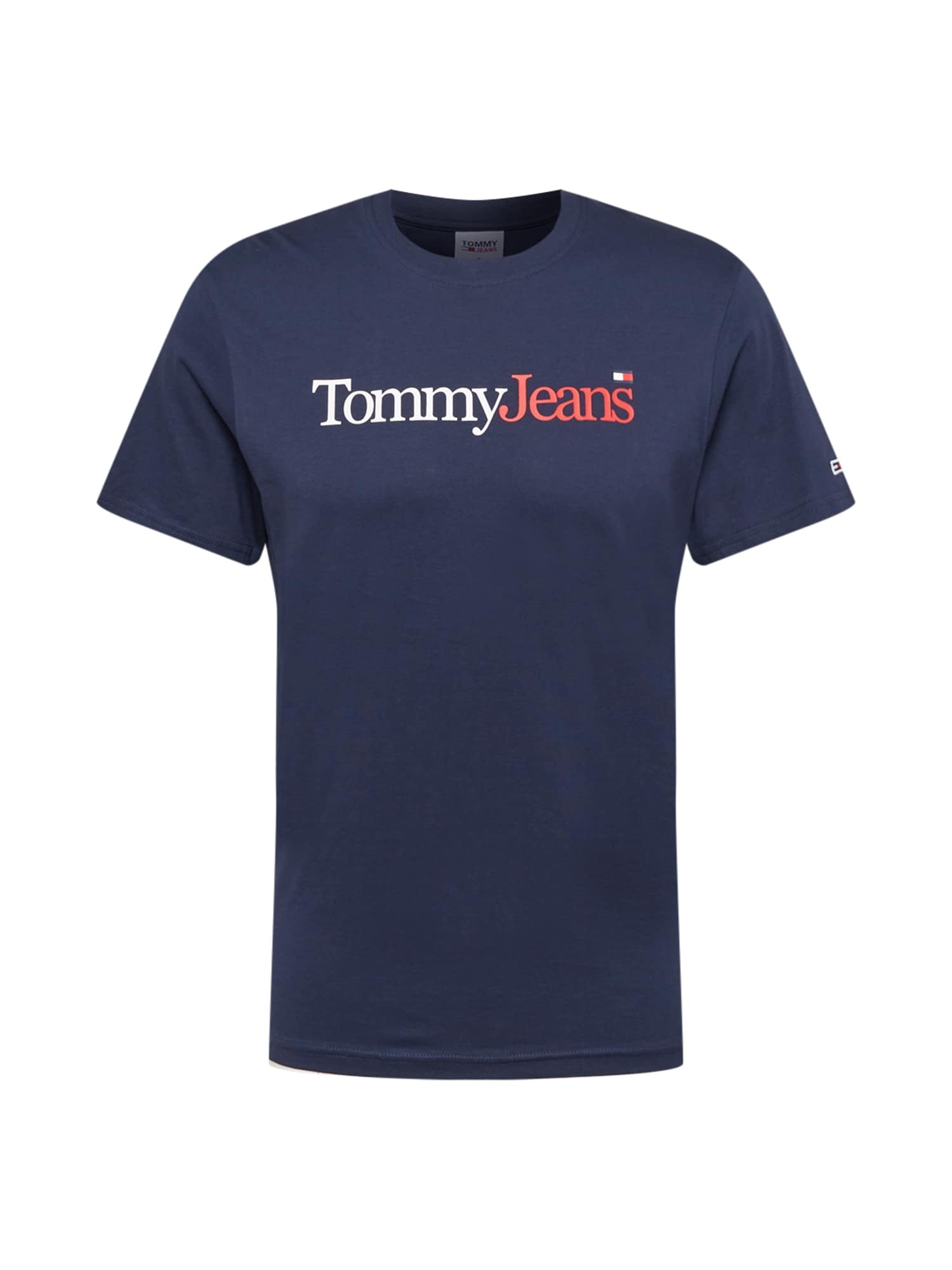 Tommy Jeans Póló  tengerészkék / fehér / gránátalma