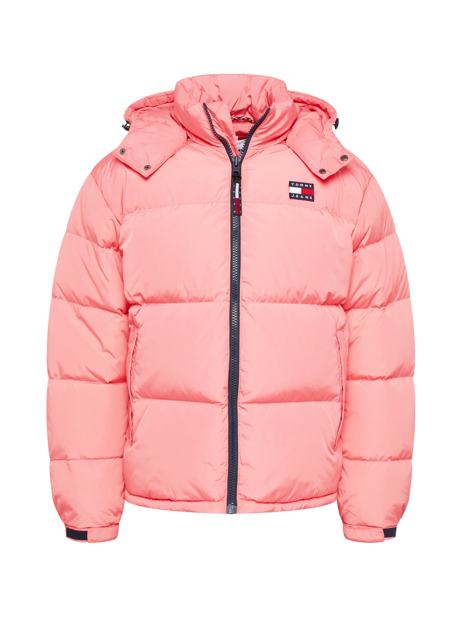 Tommy Jeans Téli dzseki 'Alaska'  rózsaszín / tengerészkék / fehér / piros