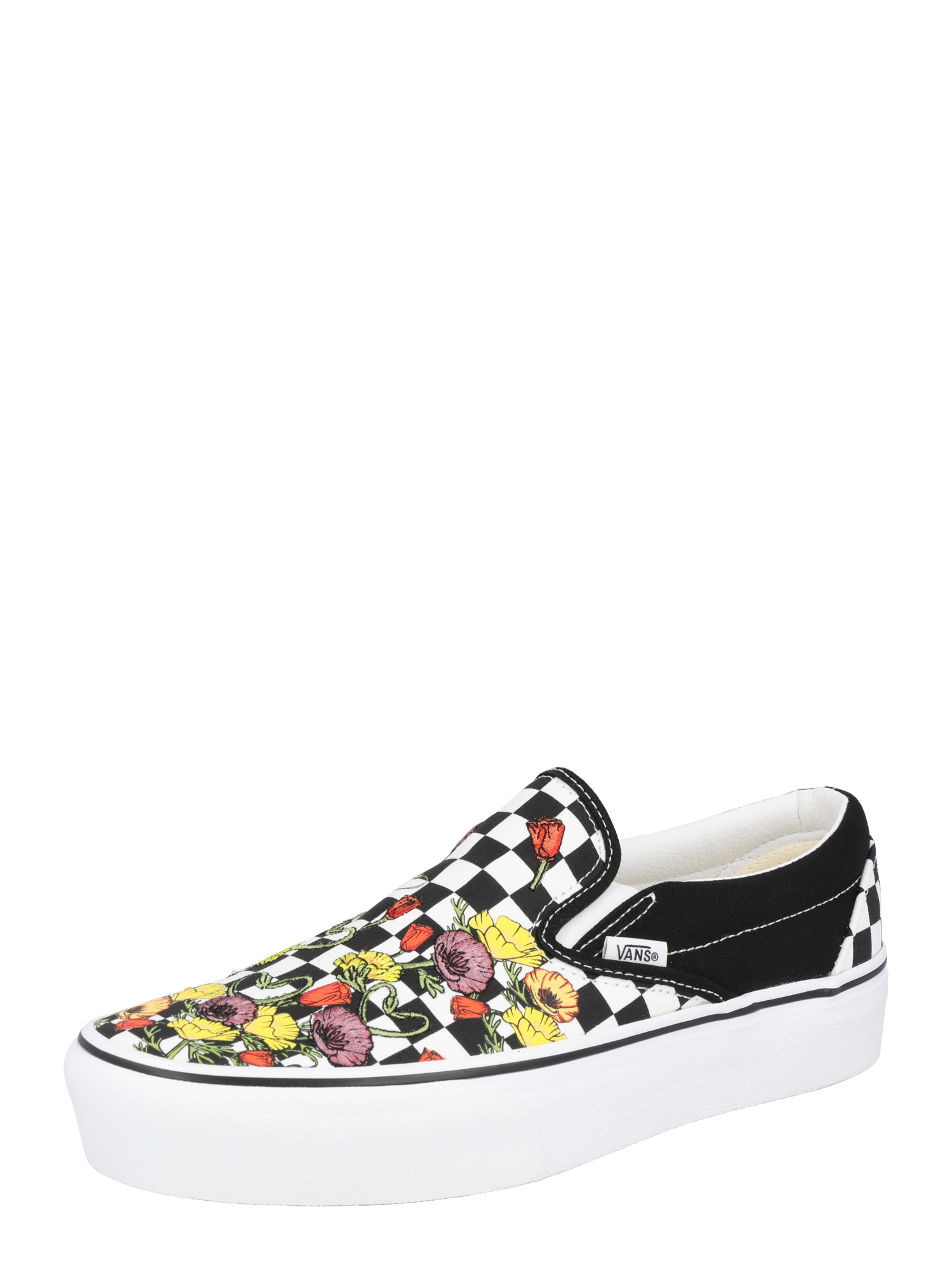 VANS Belebújós cipők  fekete / fehér / aranysárga / lila