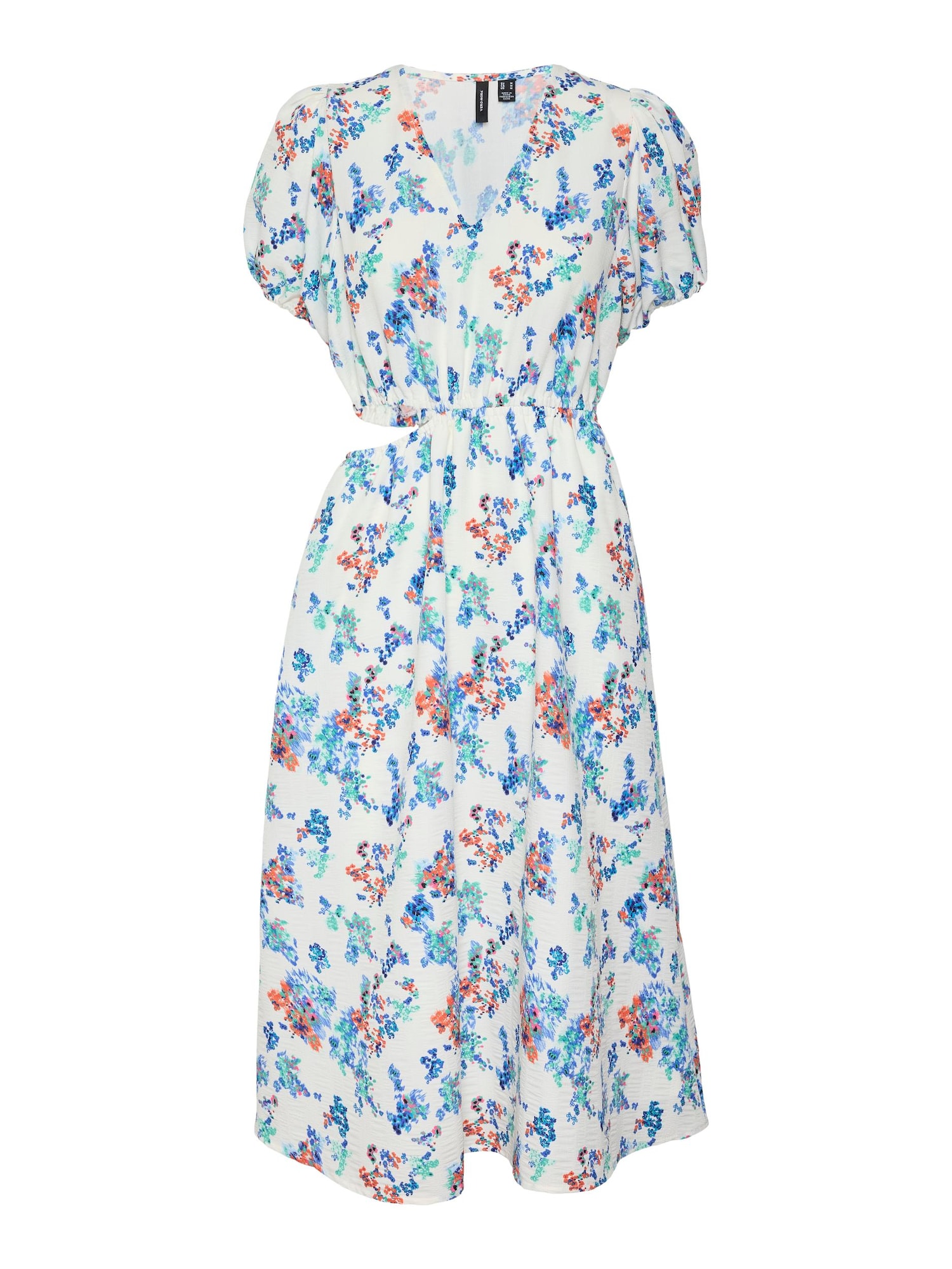 VERO MODA Ruha 'Olga'  fehér / kék / piros