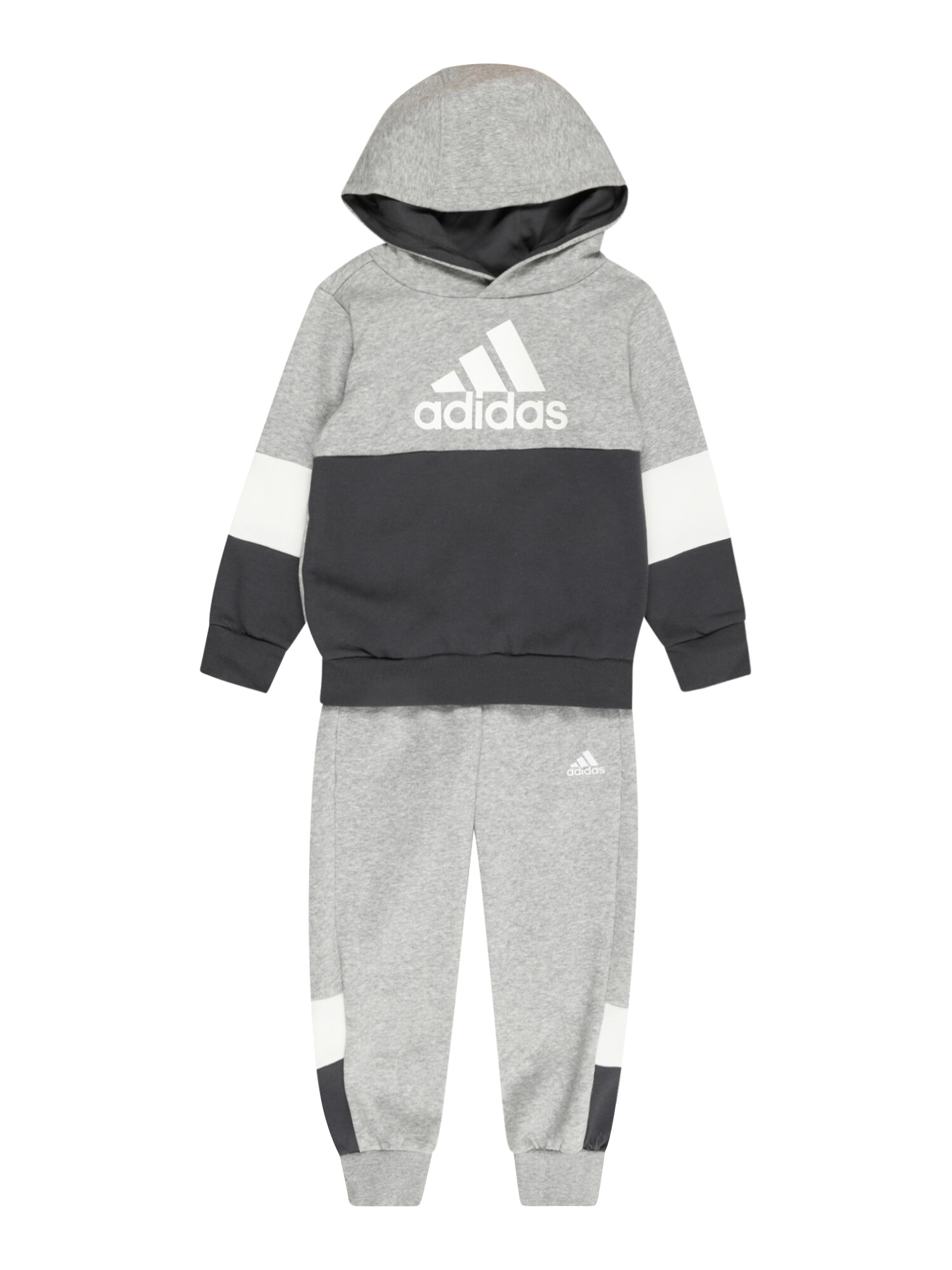 ADIDAS PERFORMANCE Tréningruha  szürke / fekete / fehér