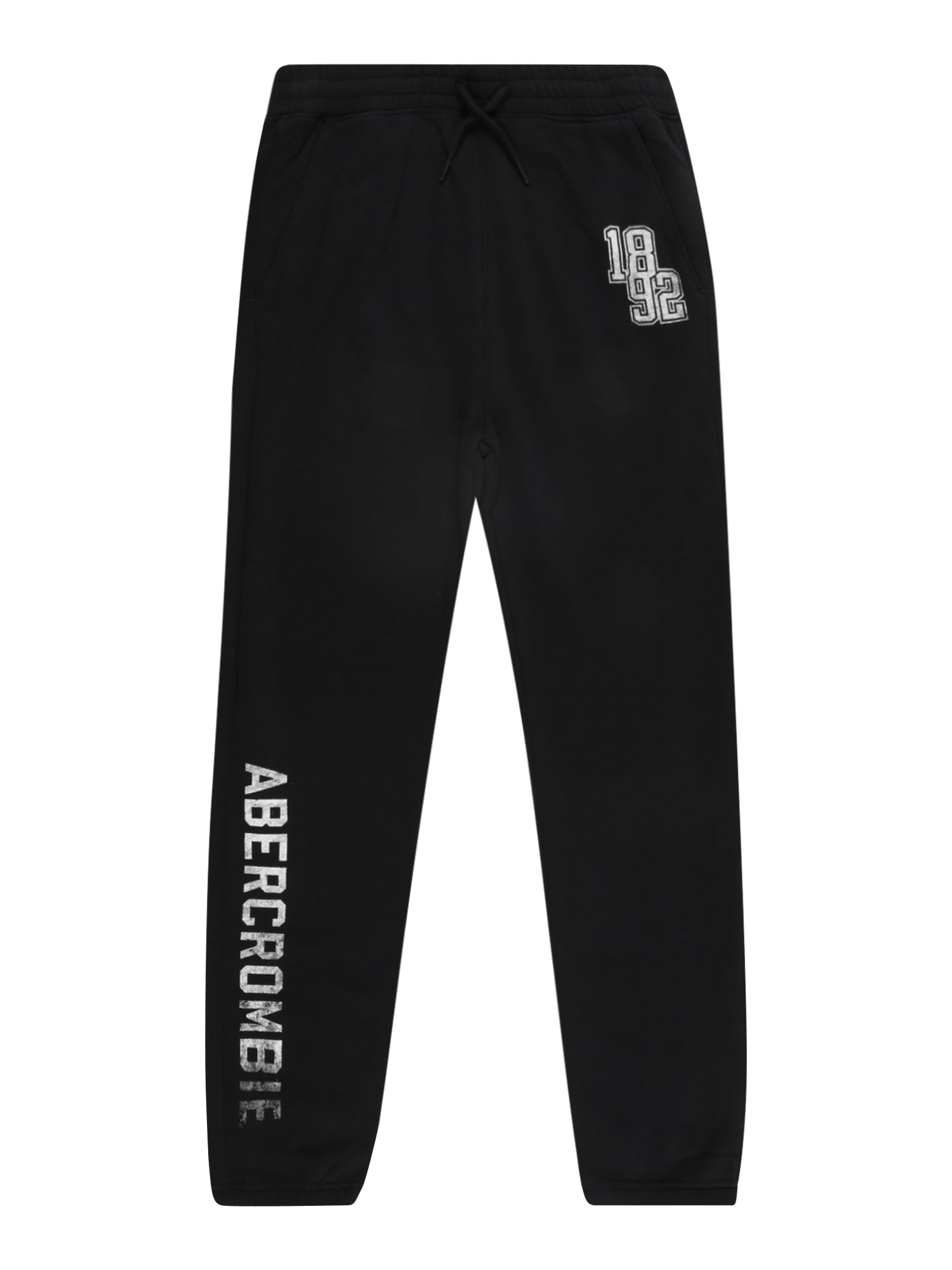 Abercrombie & Fitch Nadrág  fekete / fehér