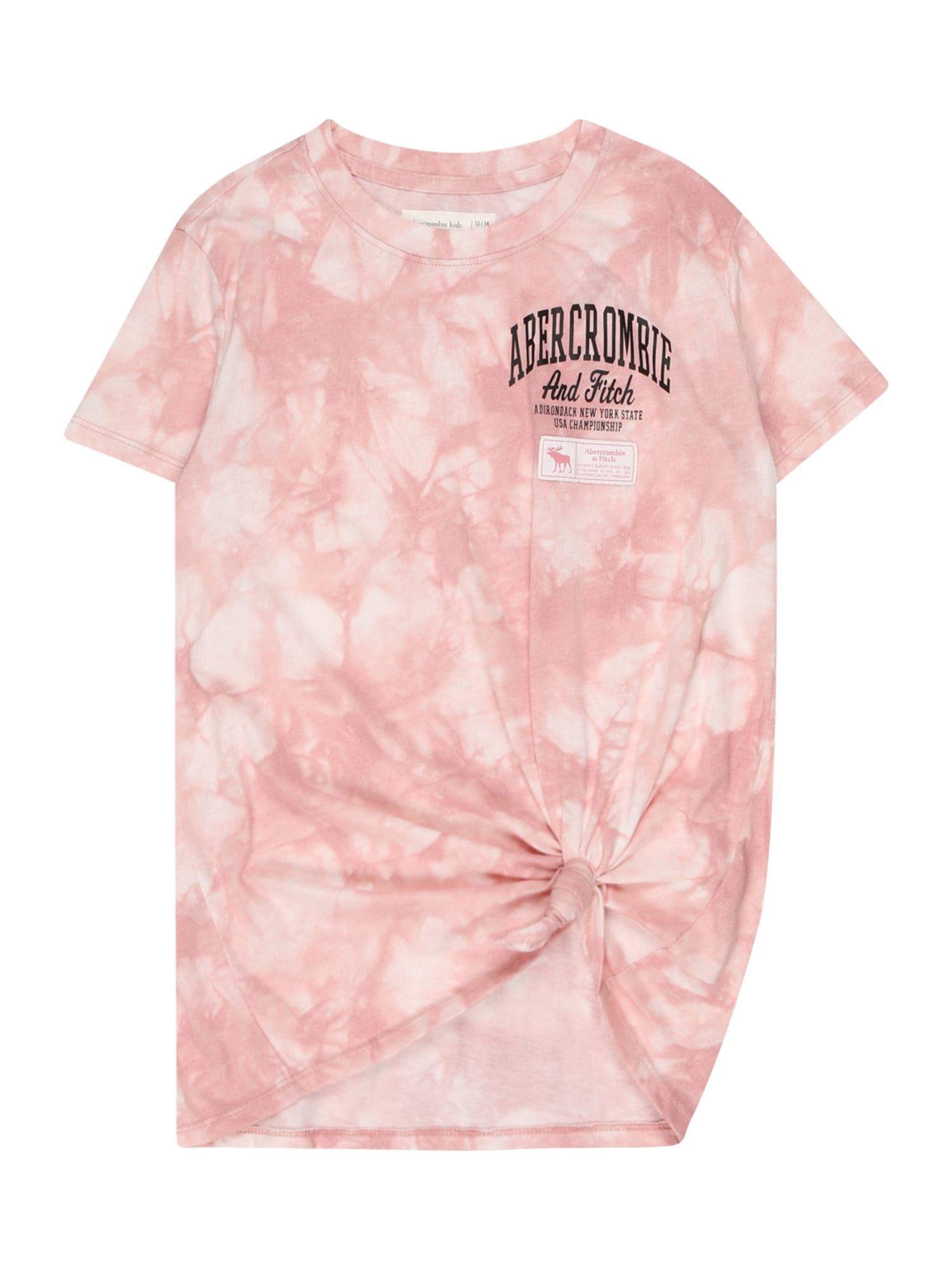 Abercrombie & Fitch Póló  fáradt rózsaszín / rózsaszín / fekete