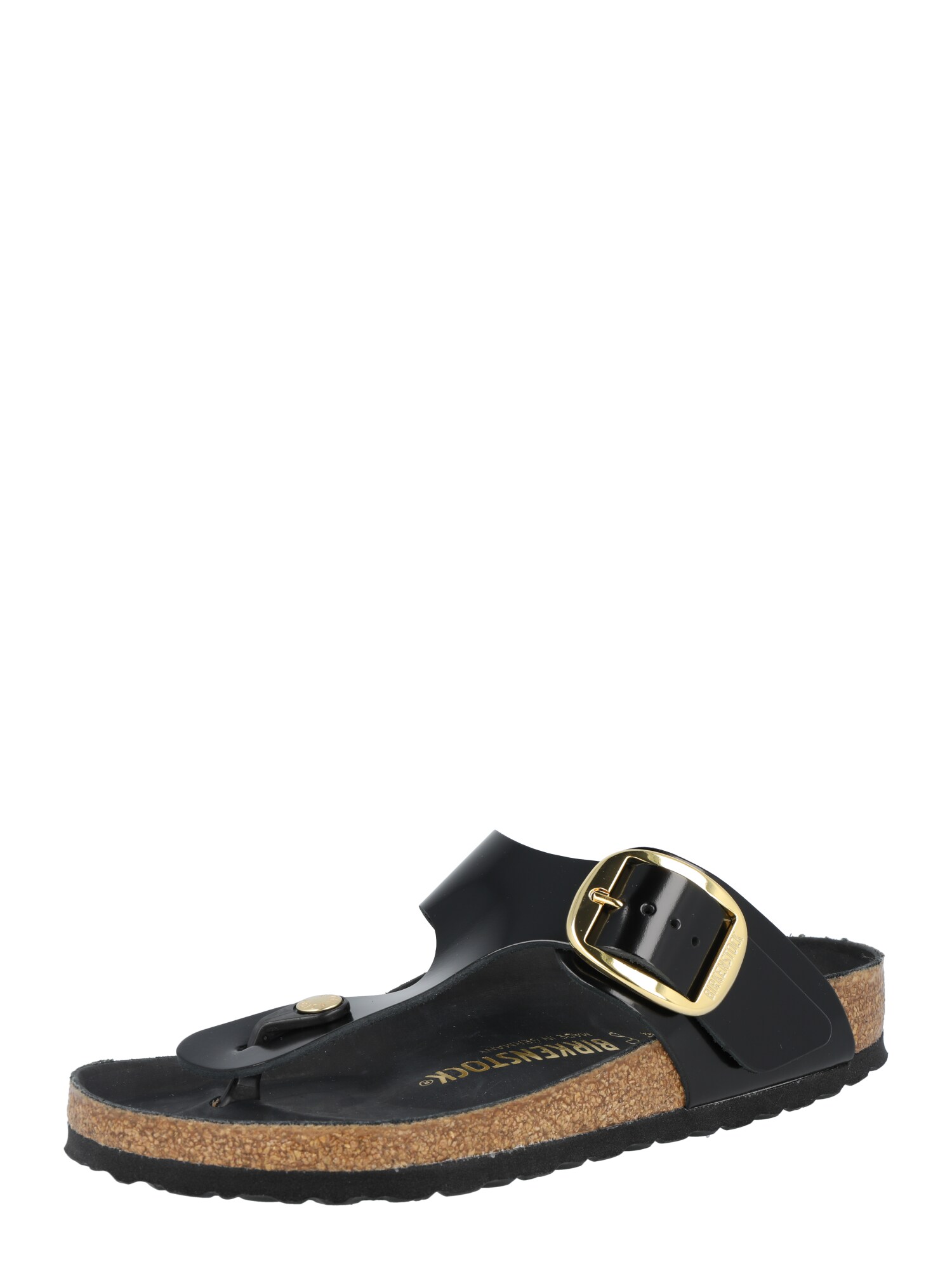 BIRKENSTOCK Ujjelválasztó-pántos szandál 'Gizeh'  fekete