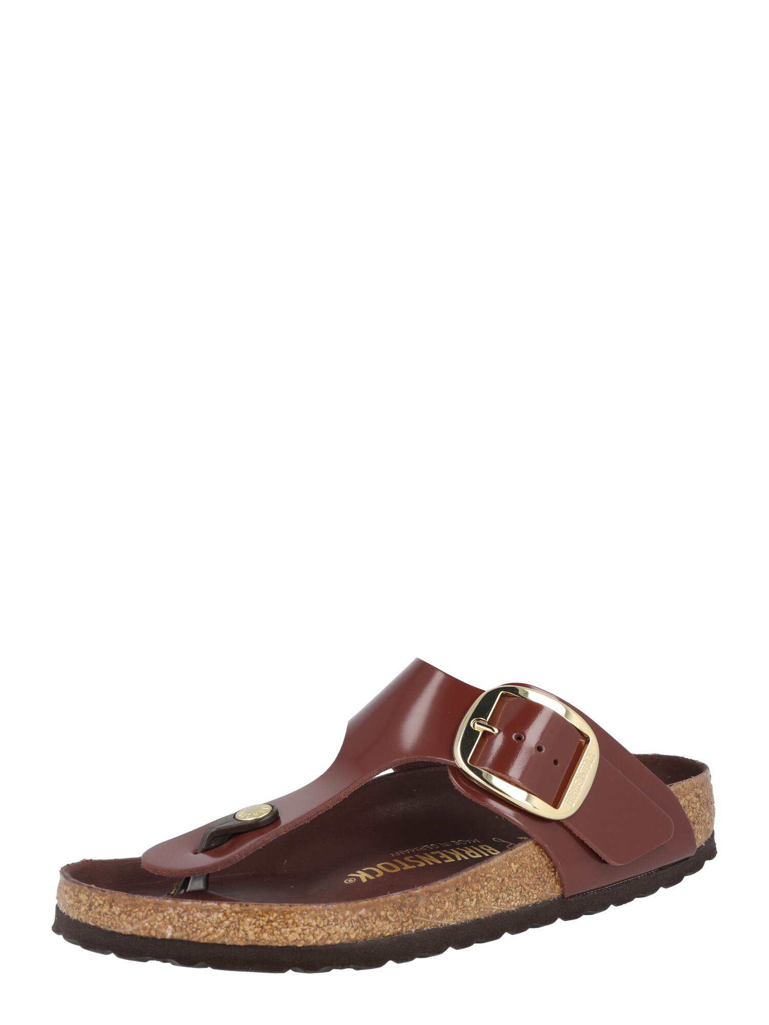 BIRKENSTOCK Ujjelválasztó-pántos szandál 'Gizeh'  gesztenyebarna