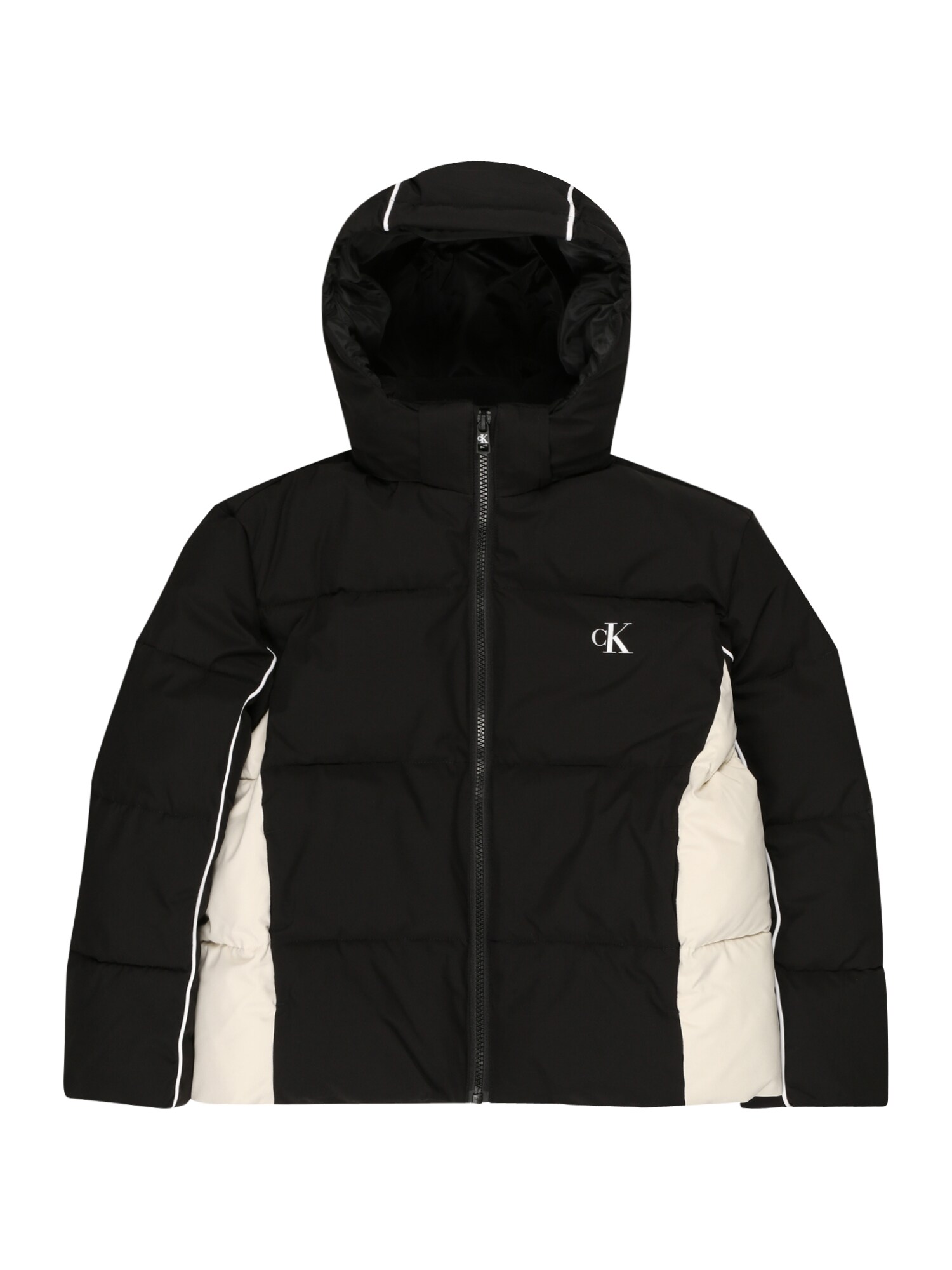 Calvin Klein Jeans Átmeneti dzseki  fekete / fehér