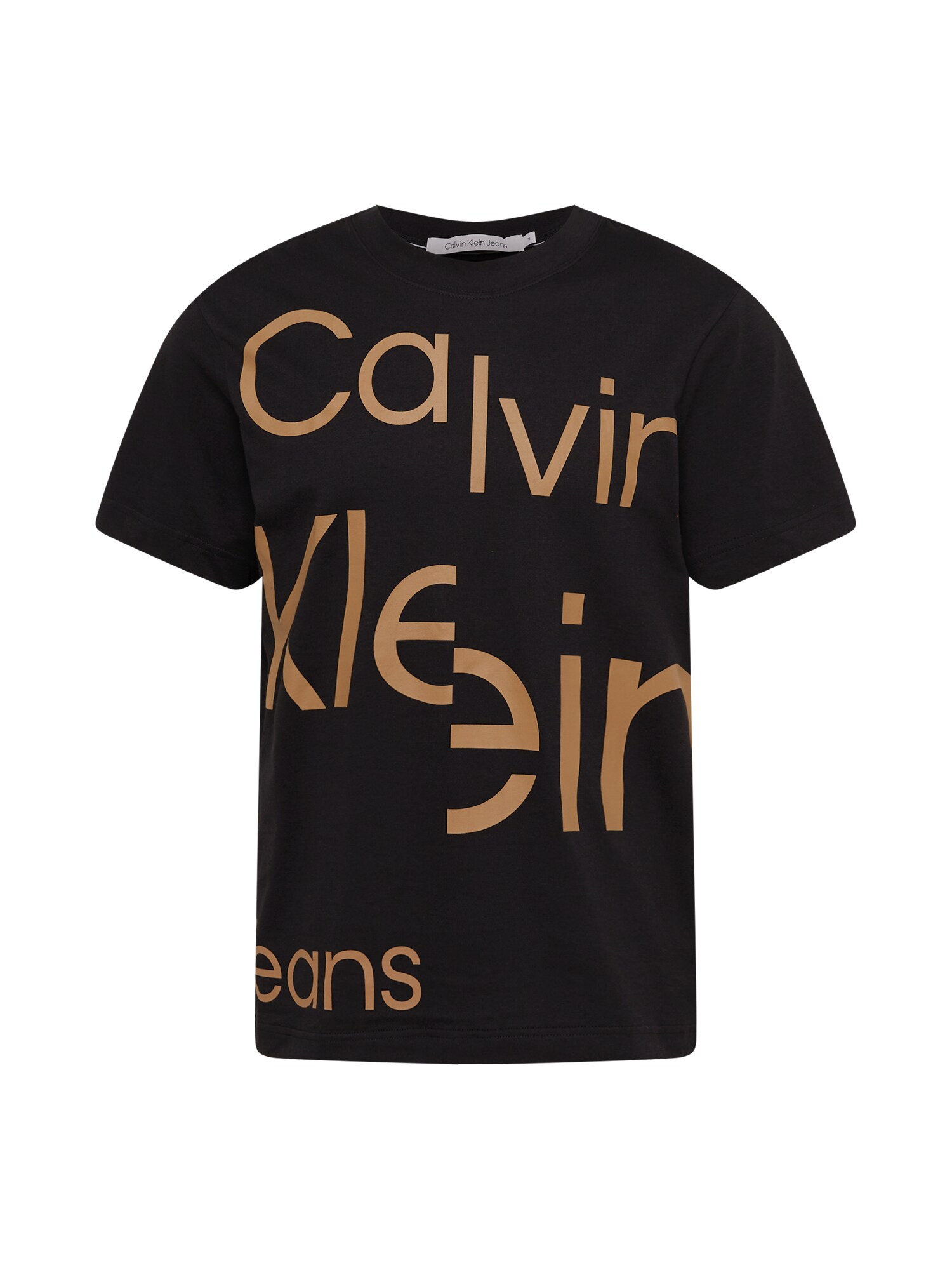 Calvin Klein Jeans Póló  fekete / barna