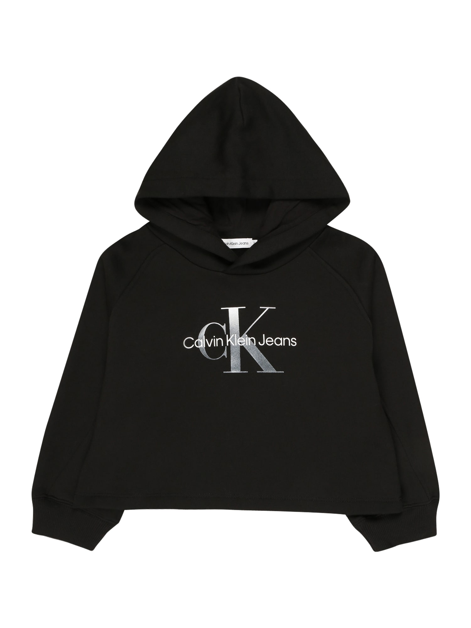 Calvin Klein Jeans Tréning póló  fekete / fehér / ezüstszürke