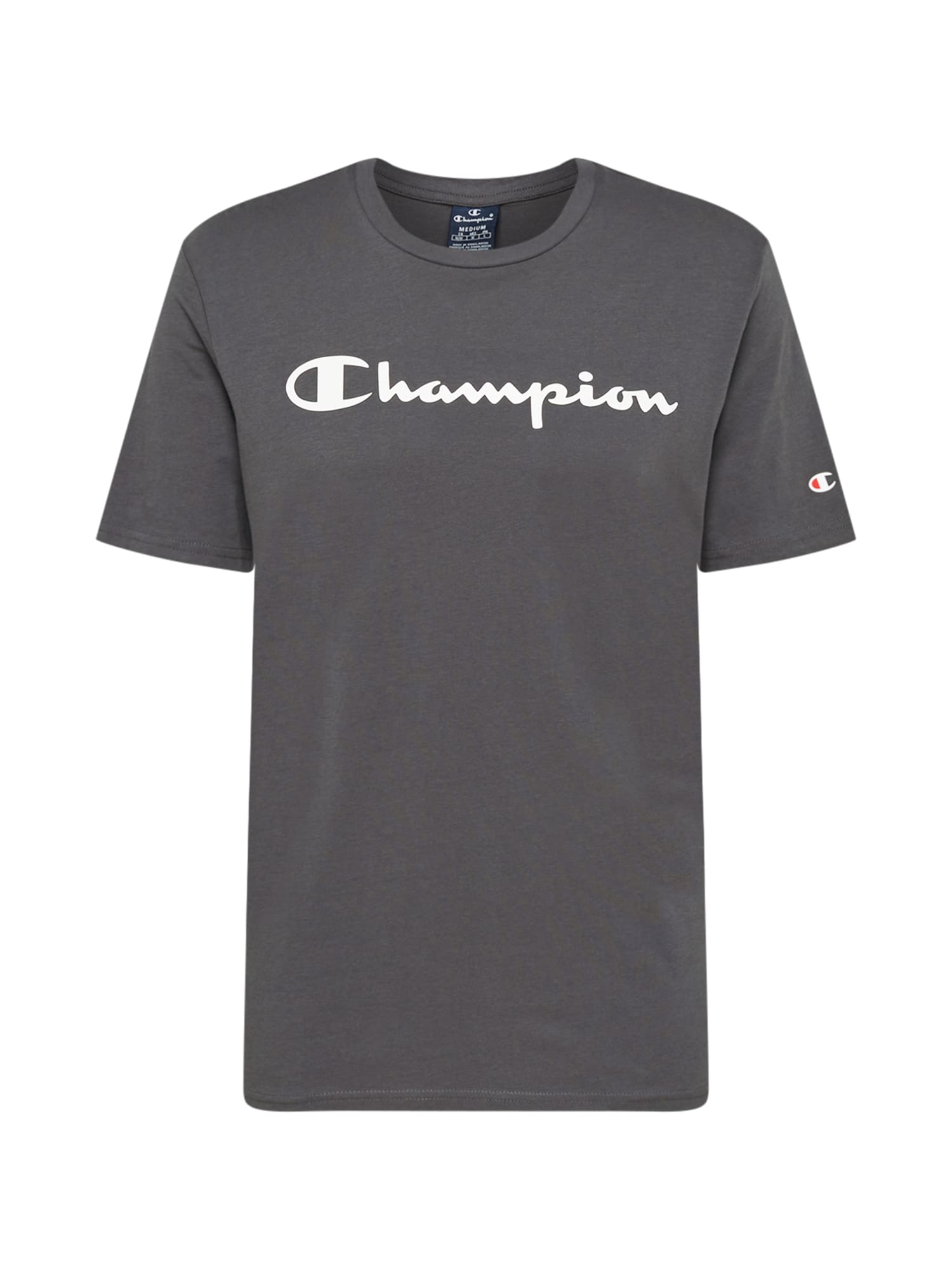 Champion Authentic Athletic Apparel Póló  sötétszürke / fehér