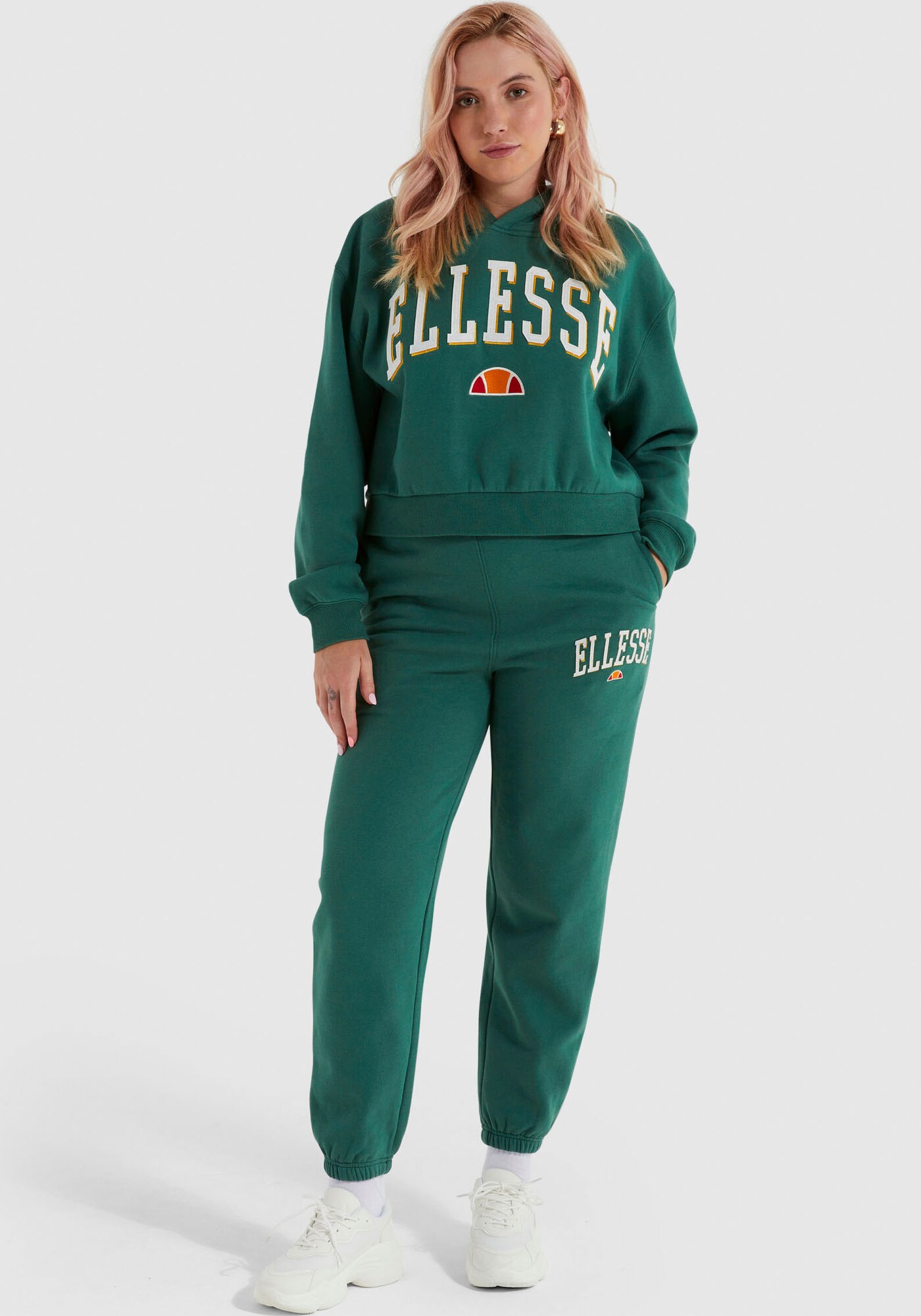 ELLESSE Nadrág  zöld / fehér / narancs / piros