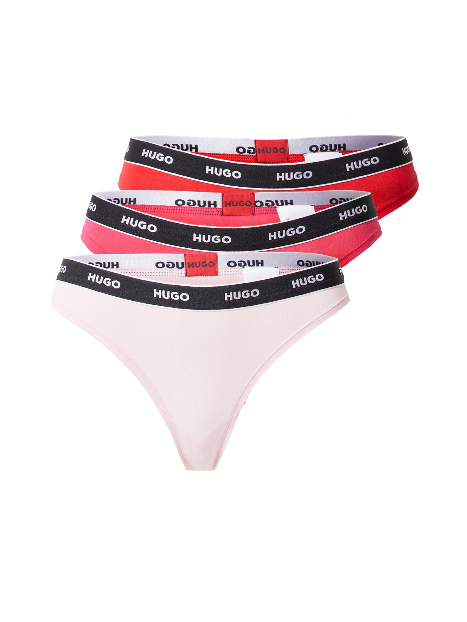 HUGO String bugyik  piros / fekete / pasztell-rózsaszín