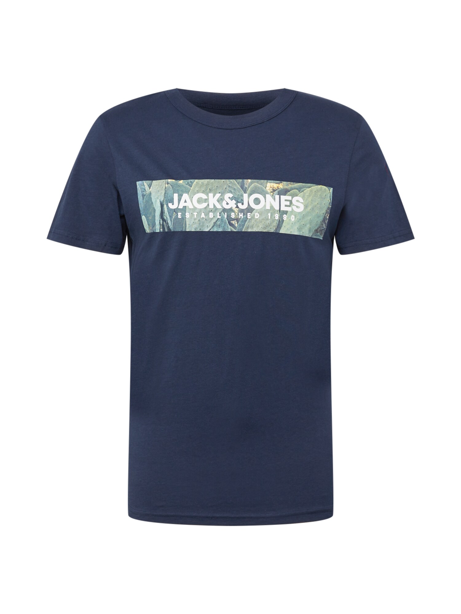 JACK & JONES Póló 'VALLEY'  tengerészkék / világoszöld