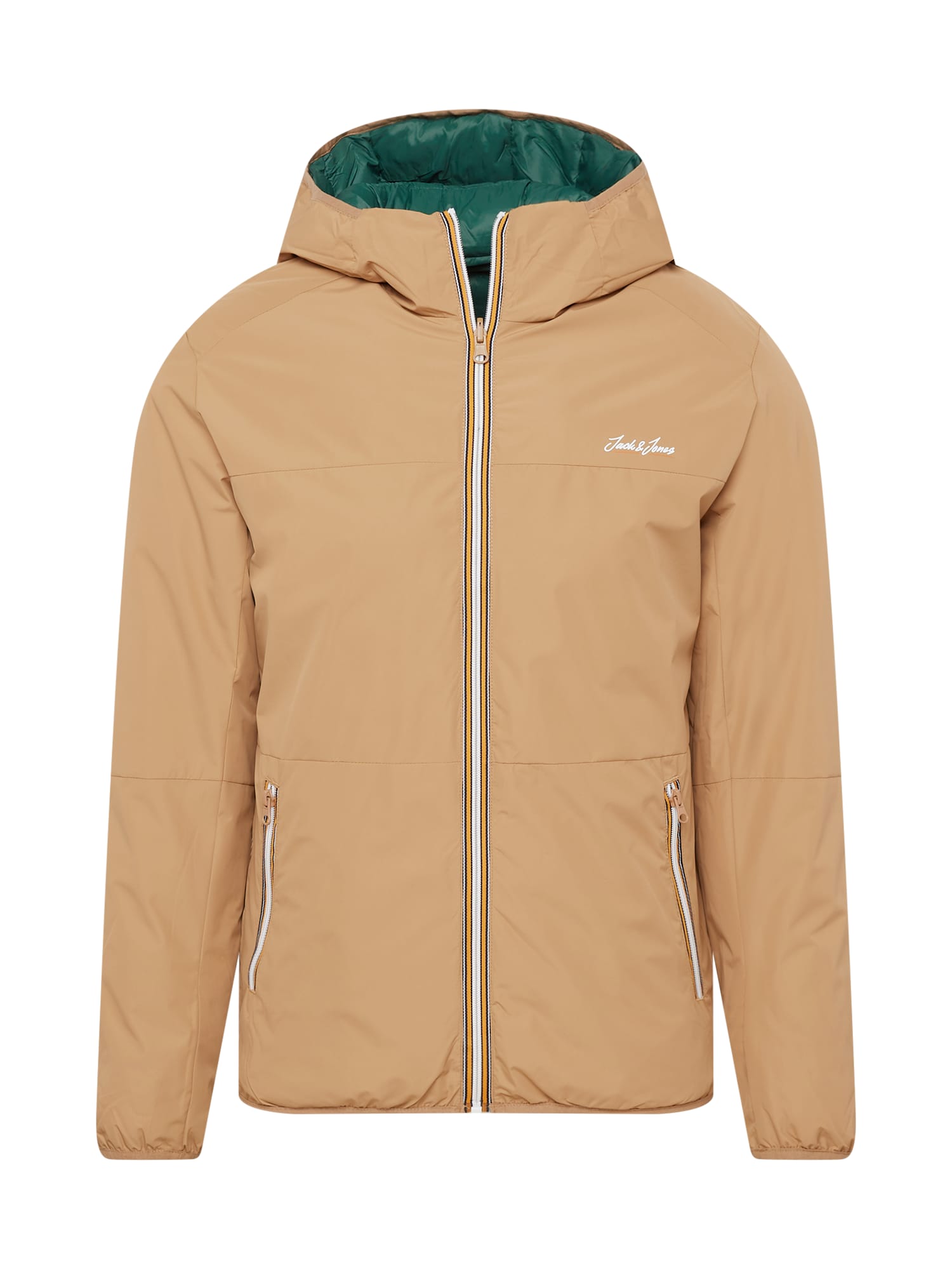 JACK & JONES Téli dzseki 'PAUL'  homok / fehér