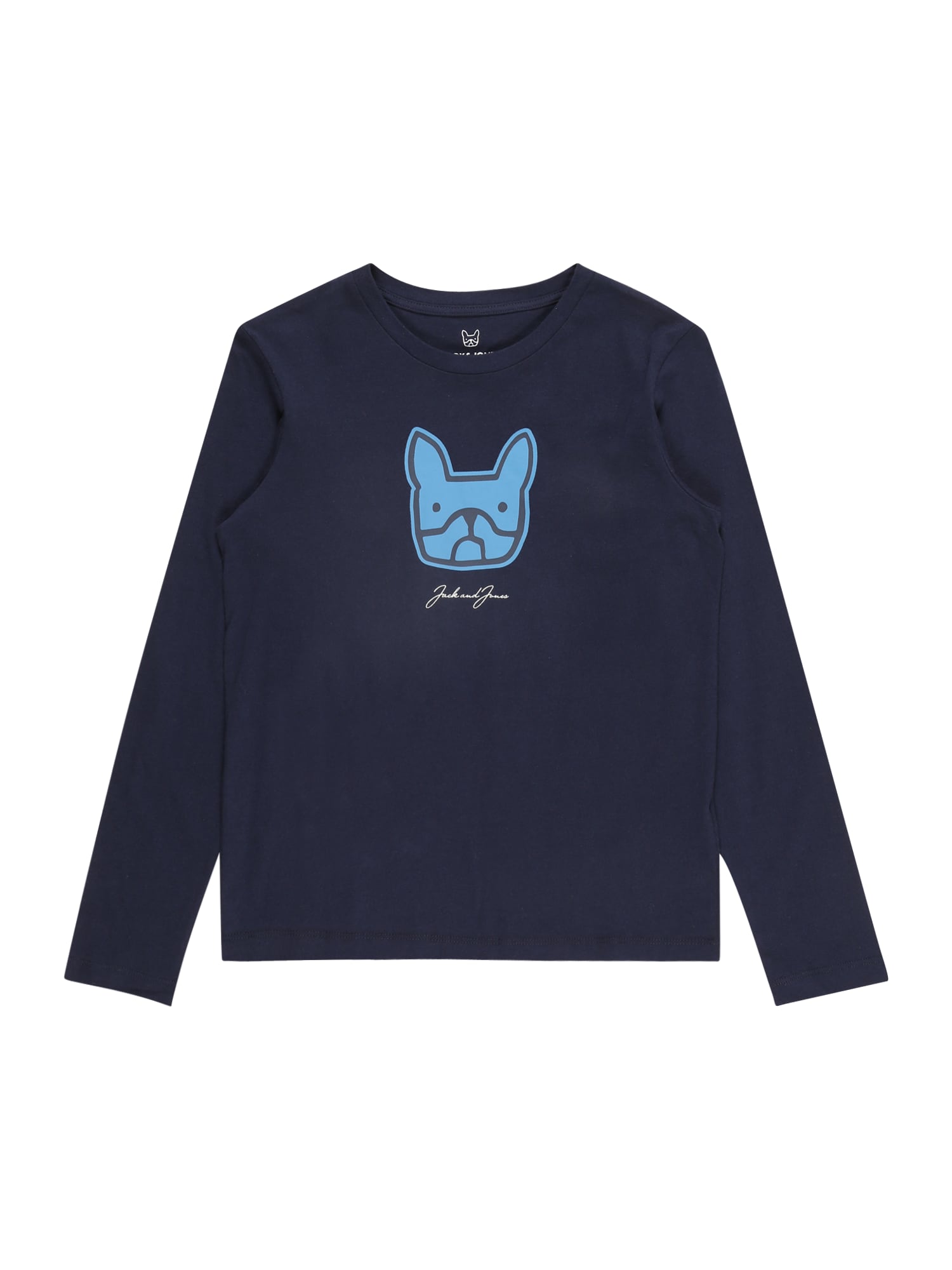 Jack & Jones Junior Póló 'COMRADE'  tengerészkék / vízszín / fehér