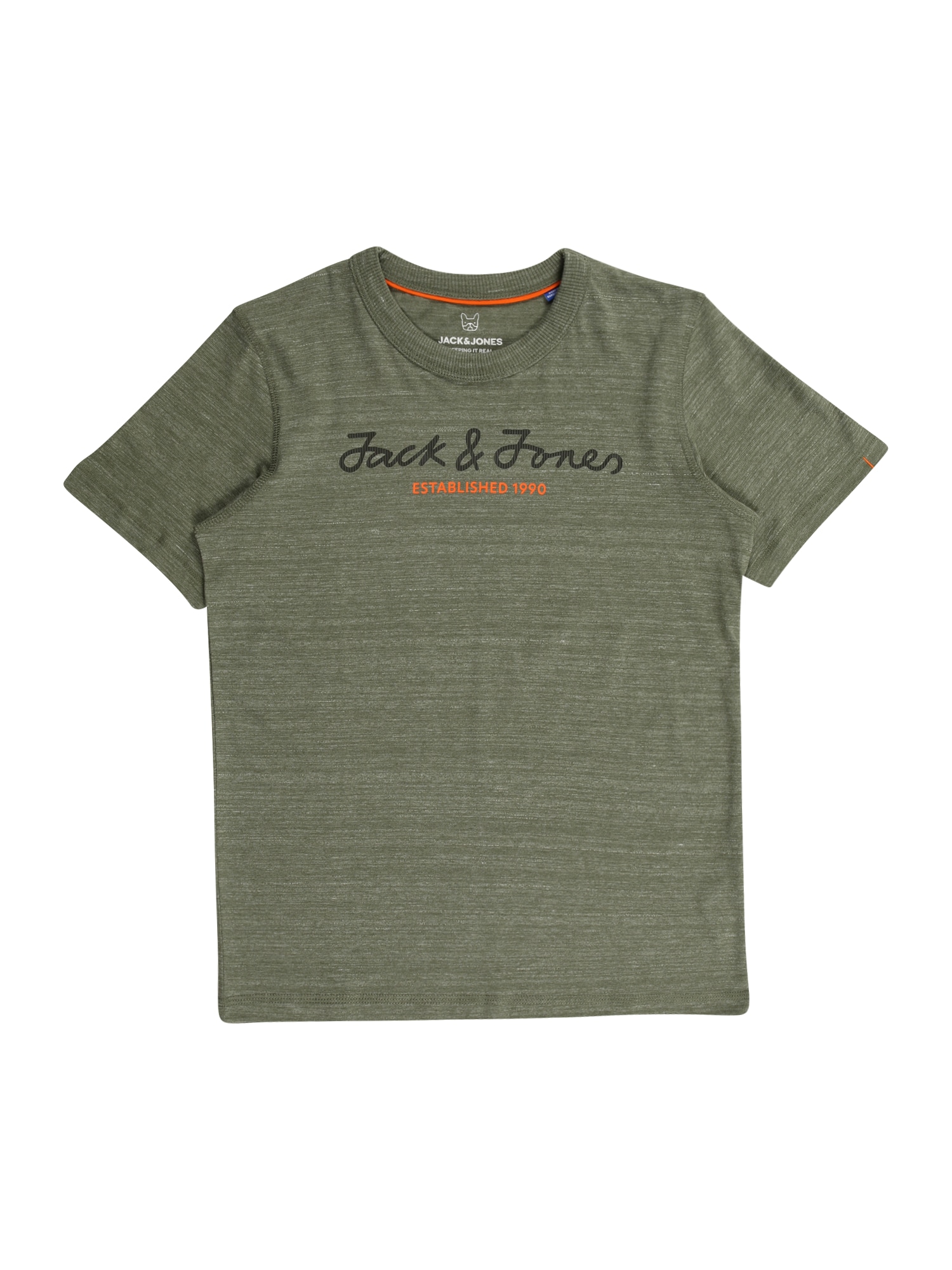 Jack & Jones Junior Póló  olíva / narancs / fekete
