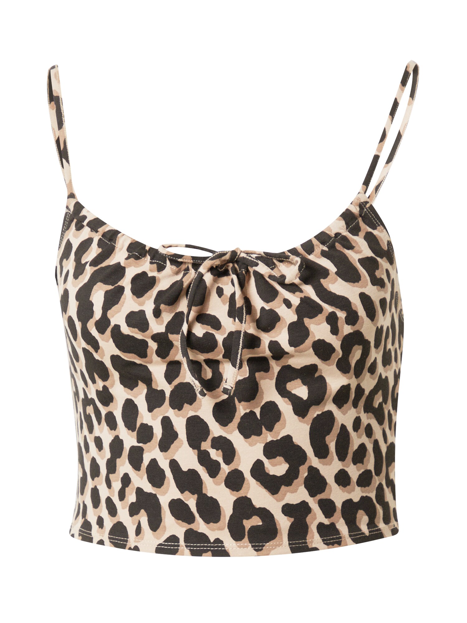 Monki Top  bézs / fekete / barna