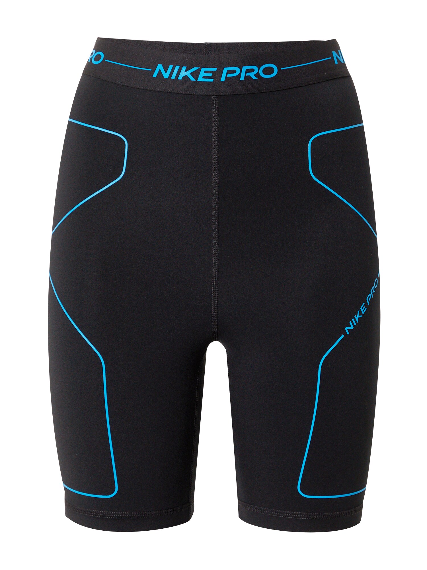 NIKE Sportnadrágok  fekete / neonkék