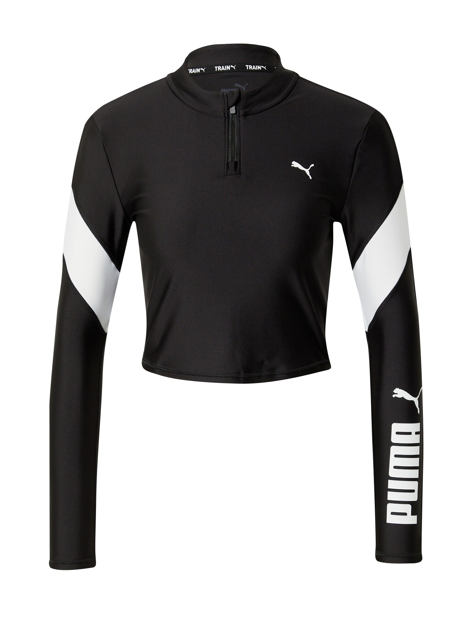 PUMA Funkcionális felső  fekete / fehér