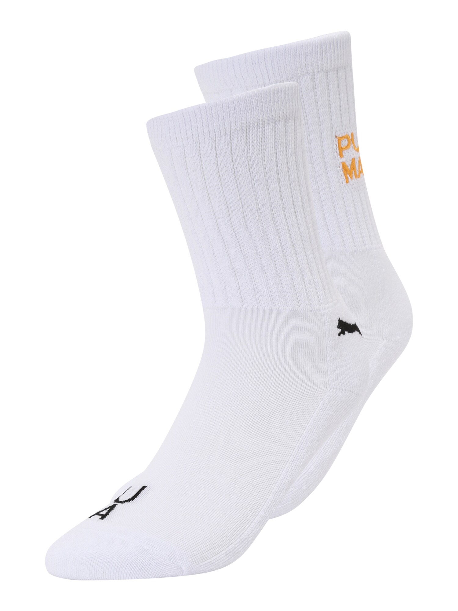 PUMA Zokni  fehér / fekete / aranysárga