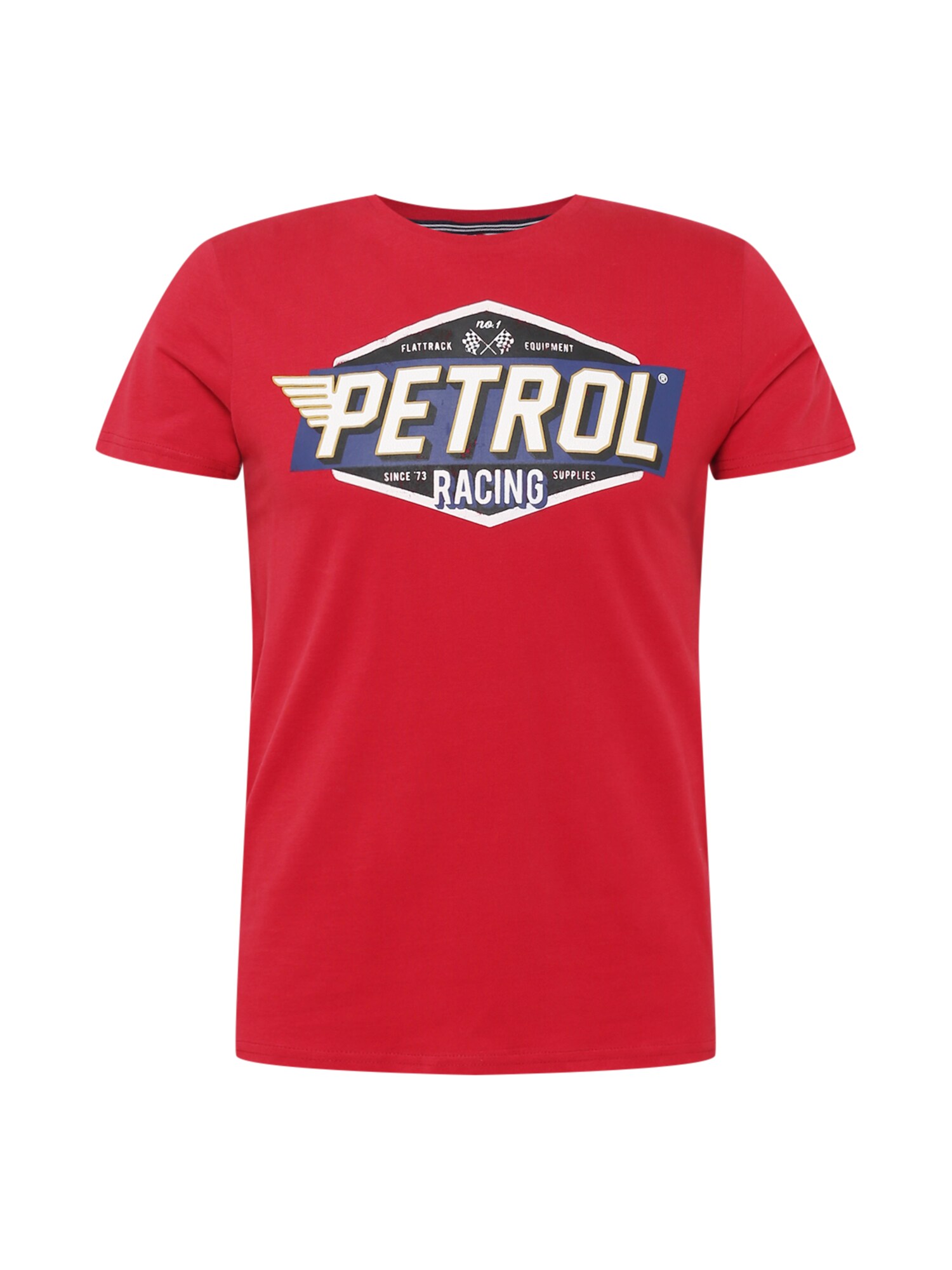 Petrol Industries Póló  piros / tengerészkék / fehér / fekete