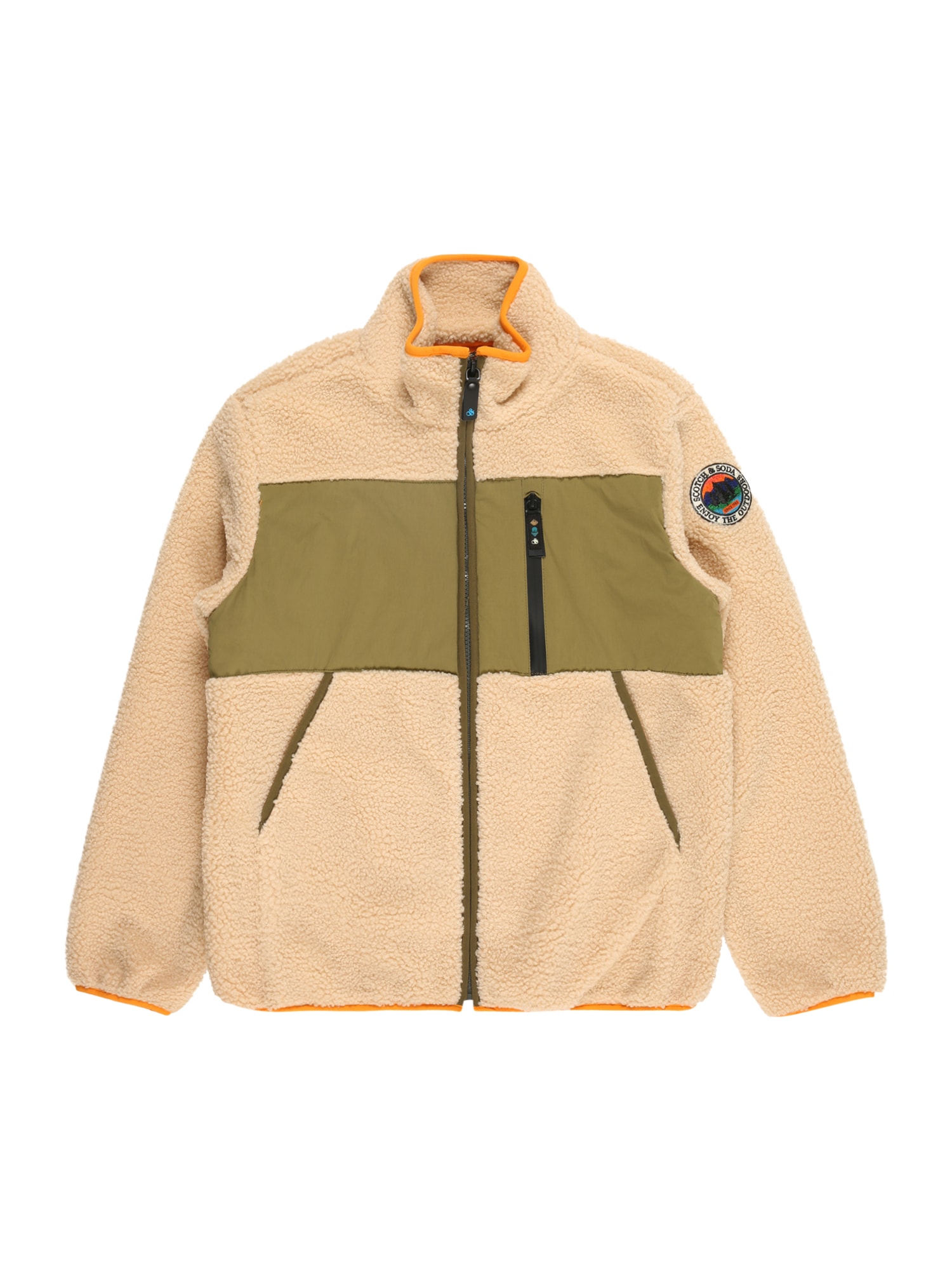 SCOTCH & SODA Polár dzseki  olíva / homok