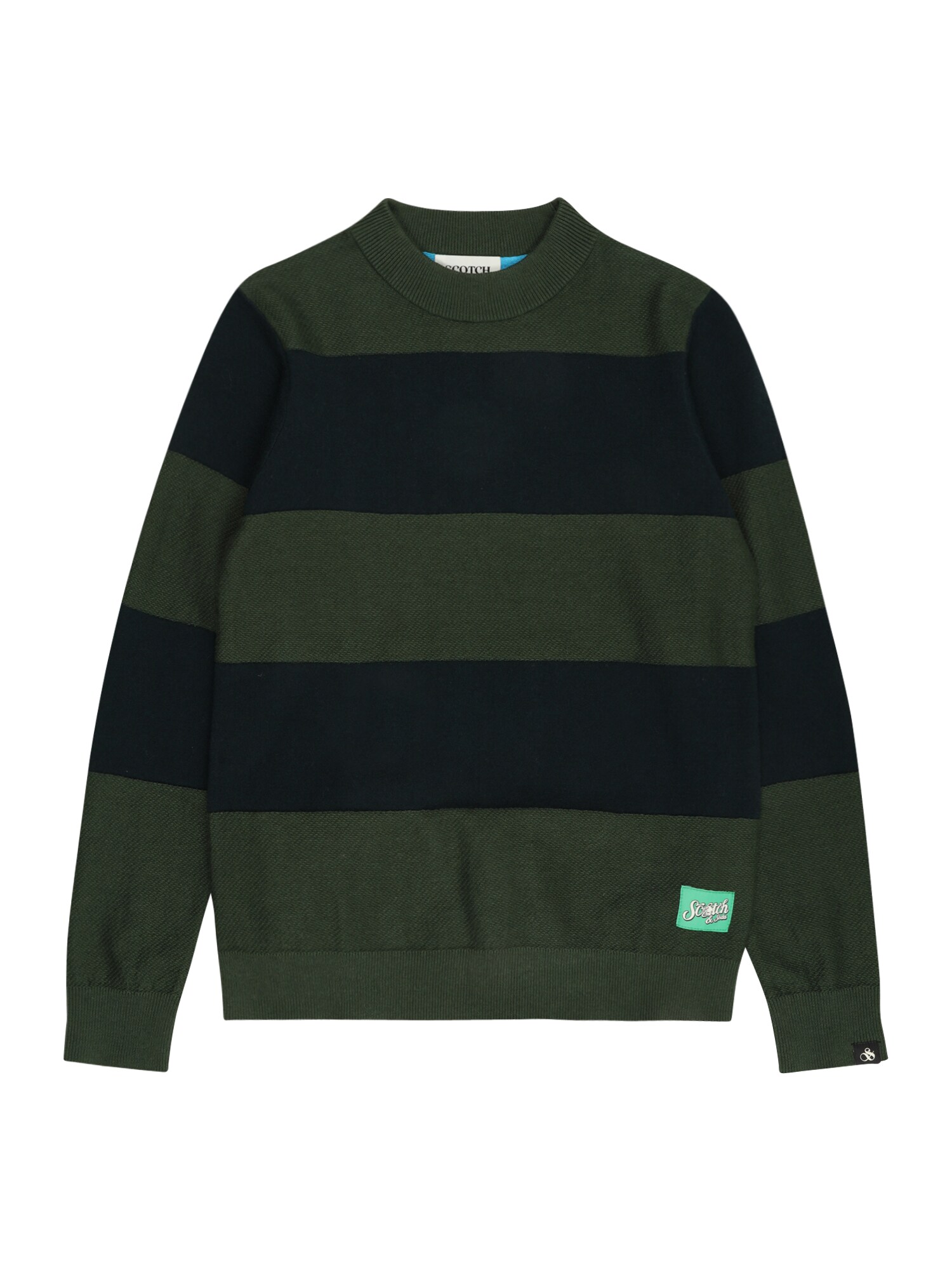 SCOTCH & SODA Pulóver  khaki / fekete
