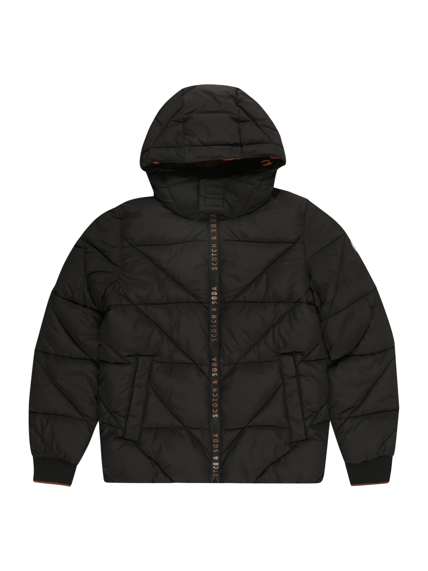 SCOTCH & SODA Téli dzseki  fekete / dohánybarna