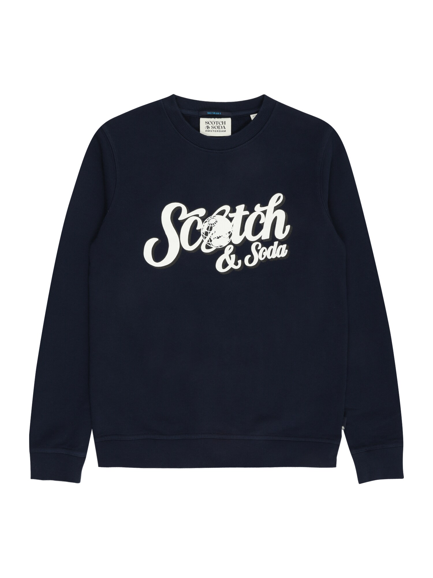 SCOTCH & SODA Tréning póló  tengerészkék / fehér