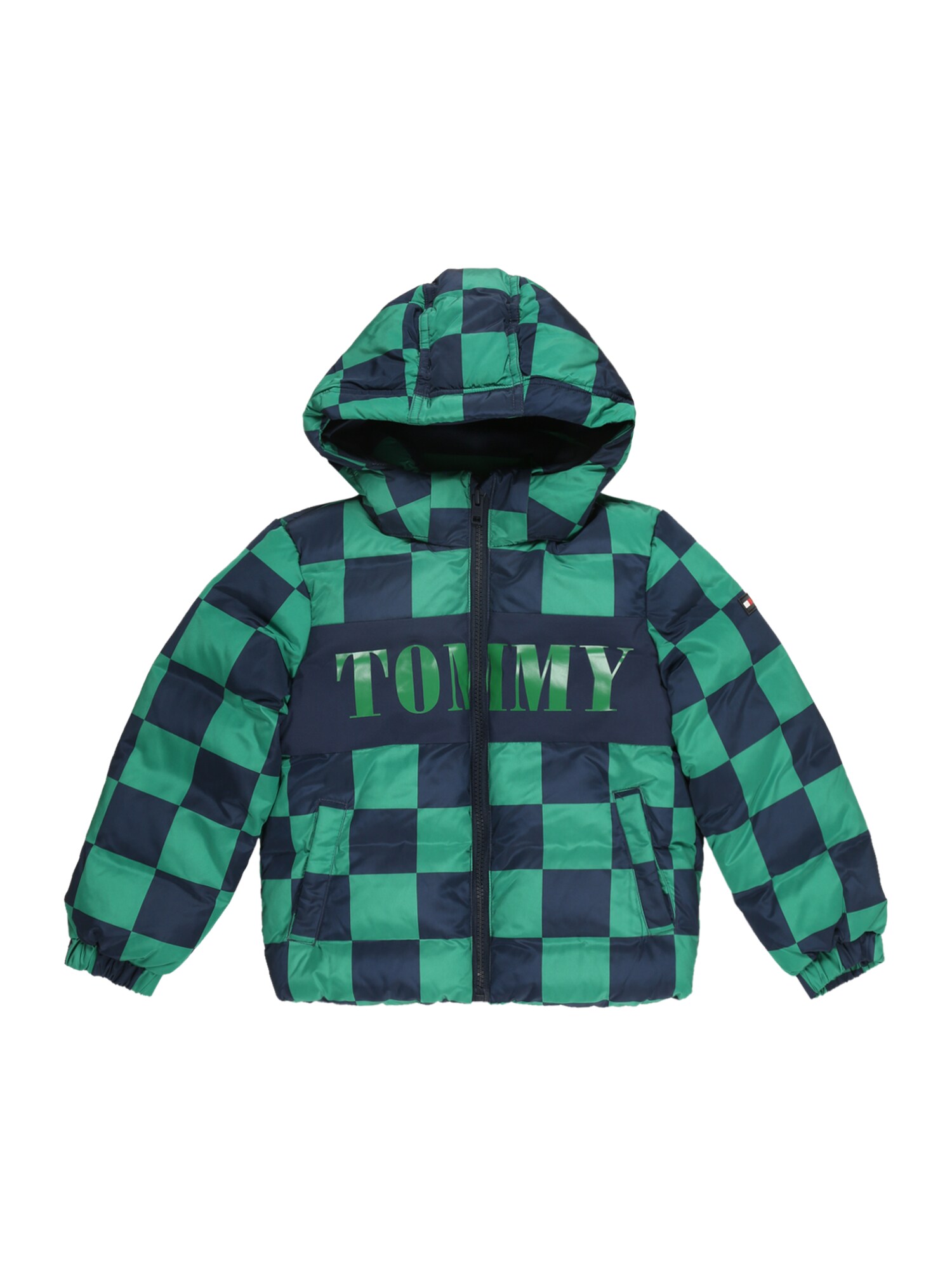 TOMMY HILFIGER Átmeneti dzseki  zöld / tengerészkék