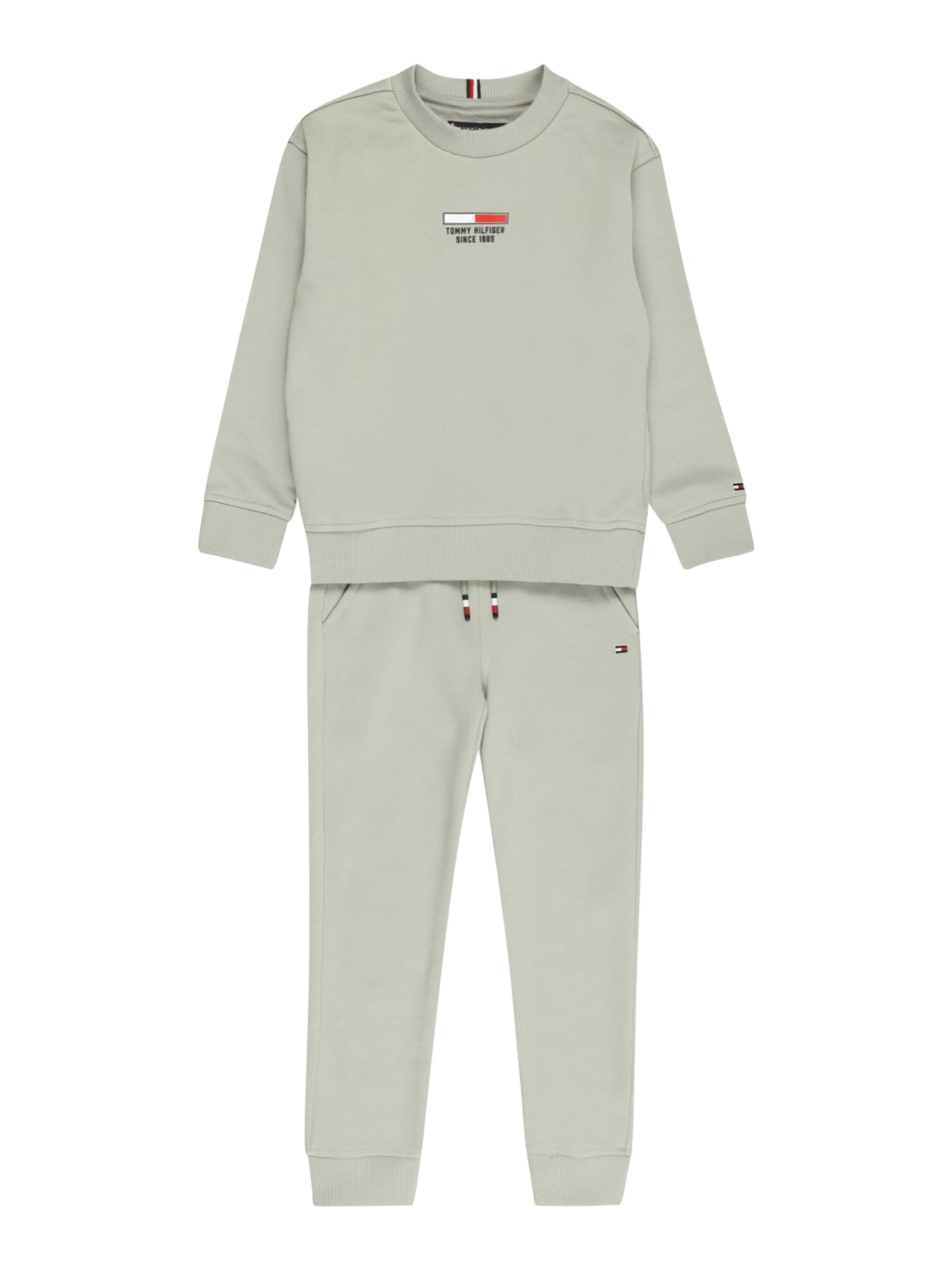 TOMMY HILFIGER Jogging ruhák  pasztellzöld / tengerészkék / fehér / piros
