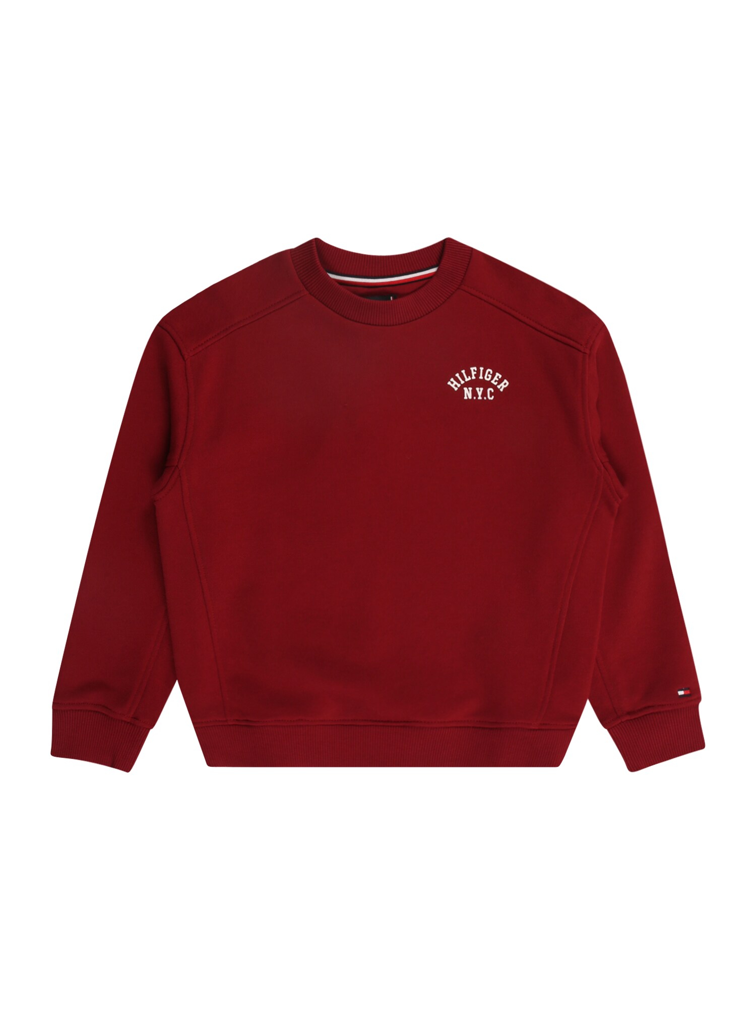 TOMMY HILFIGER Pulóver  burgundi vörös / fehér