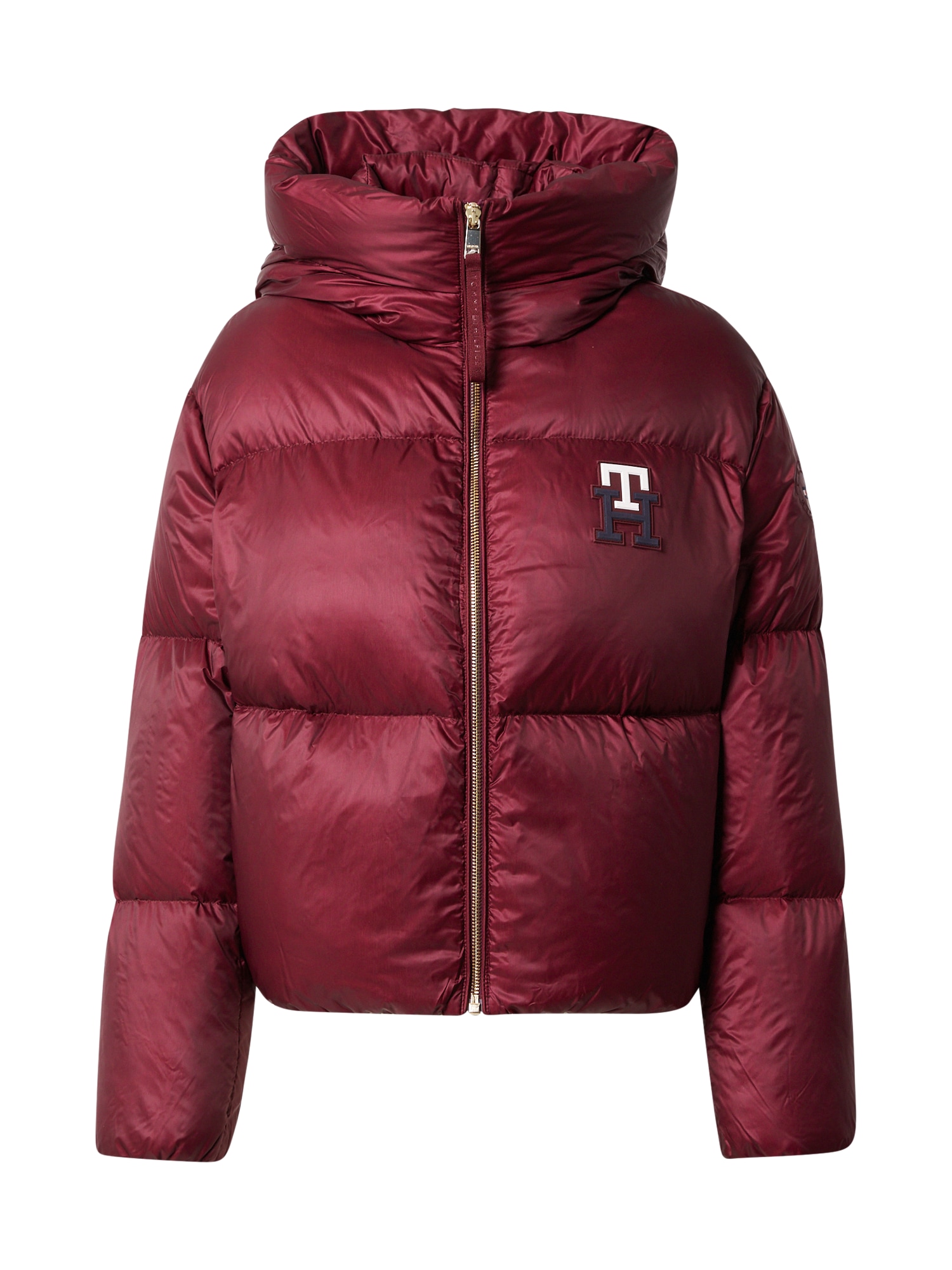 TOMMY HILFIGER Téli dzseki  fehér / borvörös / tengerészkék