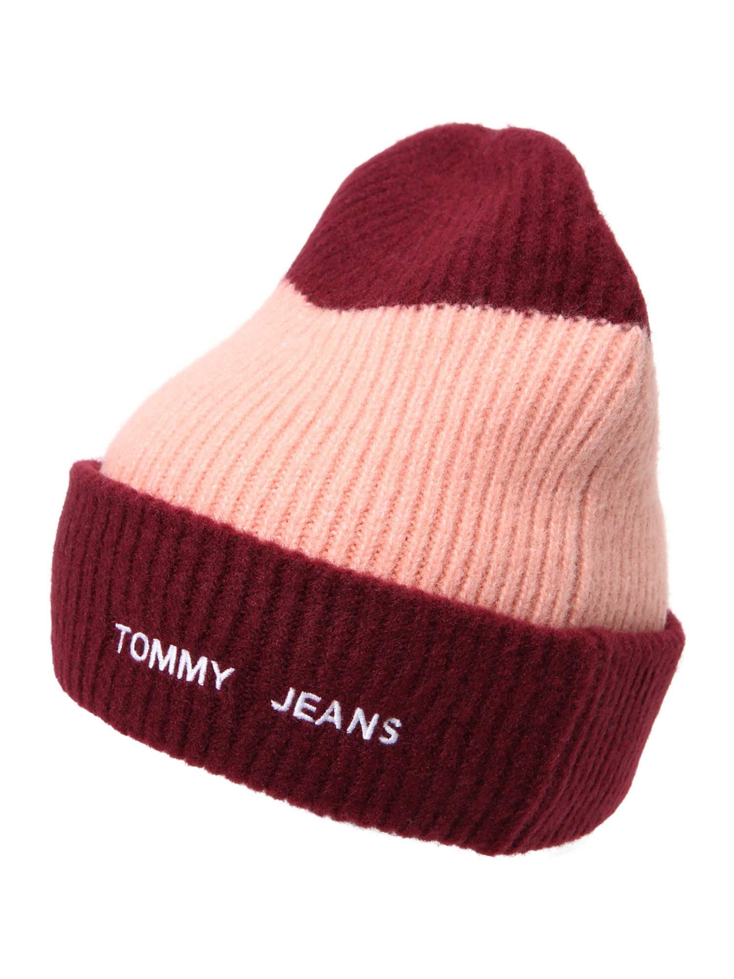 Tommy Jeans Sapka 'ACADEMIA'  bordó / rózsaszín / fehér