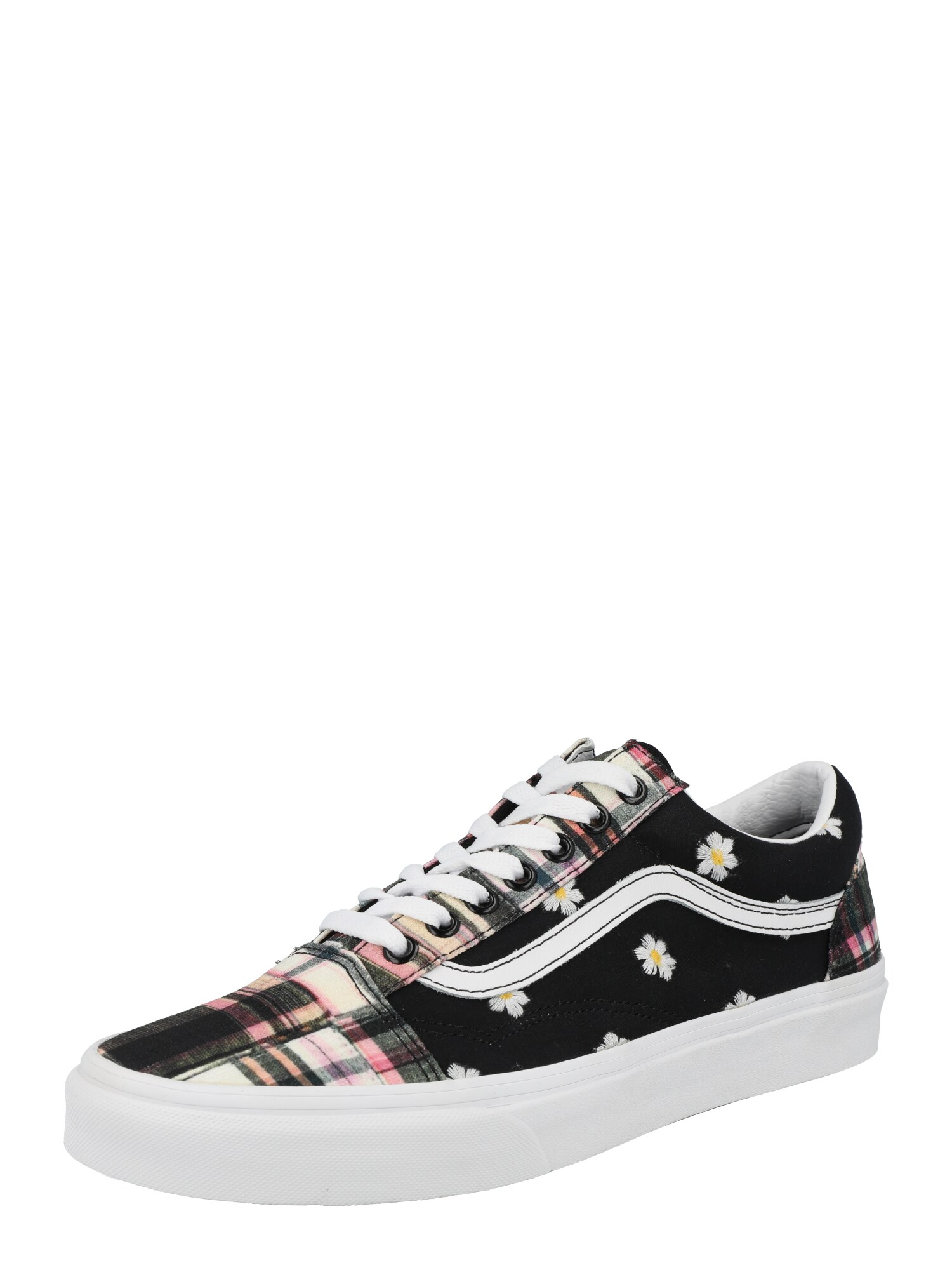 VANS Rövid szárú edzőcipők 'Old Skool'  fekete / rózsaszín / fehér / szürke