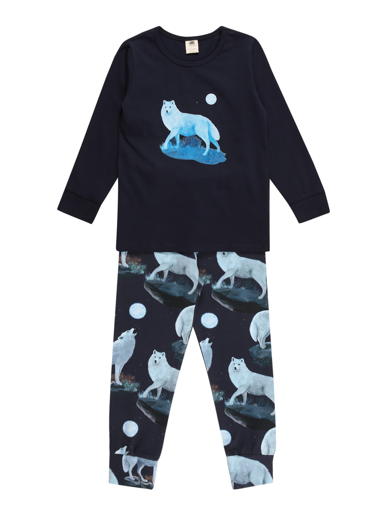 Walkiddy Ruhák alváshoz 'Singing Wolfs'  éjkék / vegyes színek