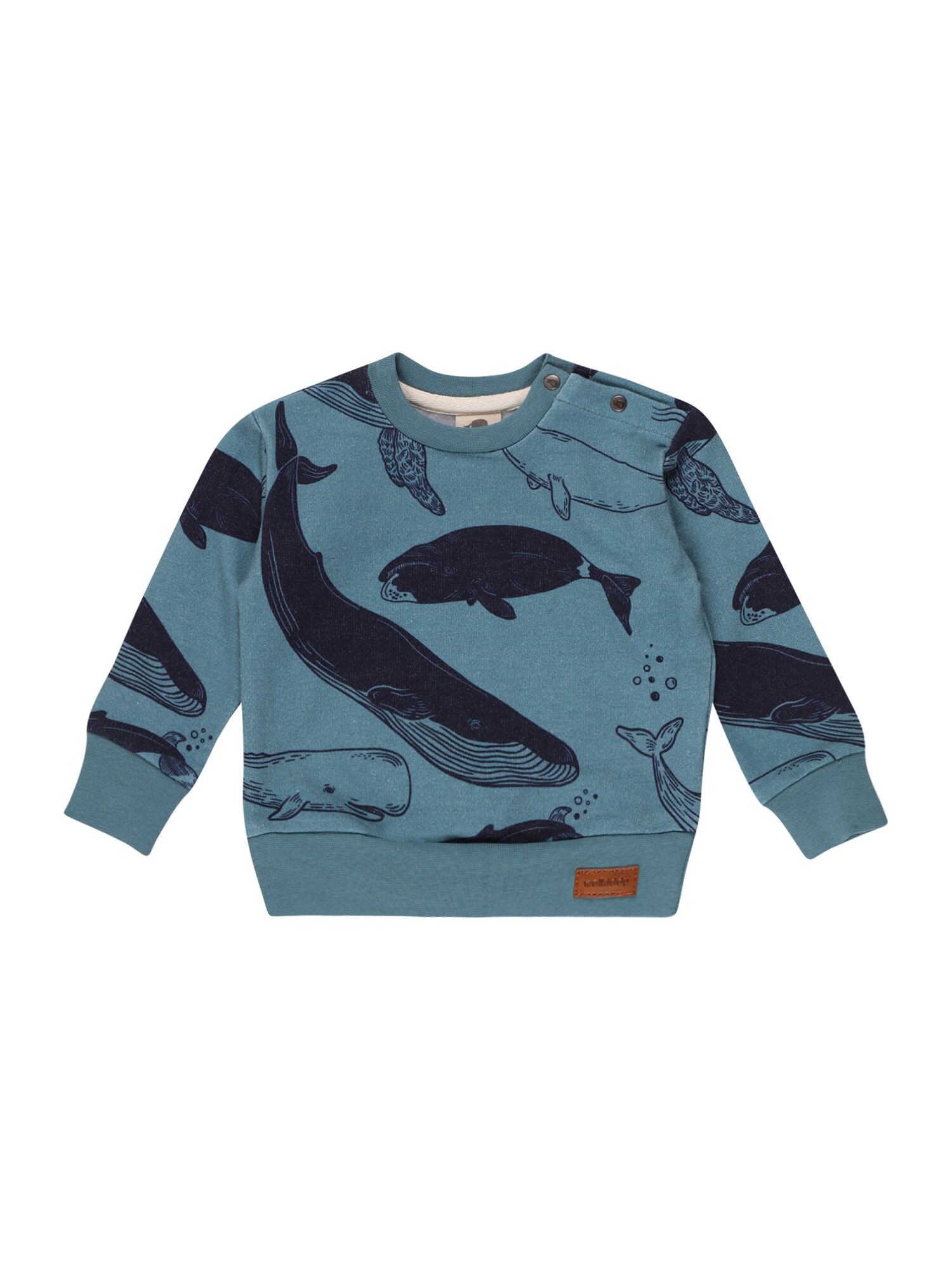Walkiddy Tréning póló 'WHALE FRIENDS'  éjkék / sötétkék