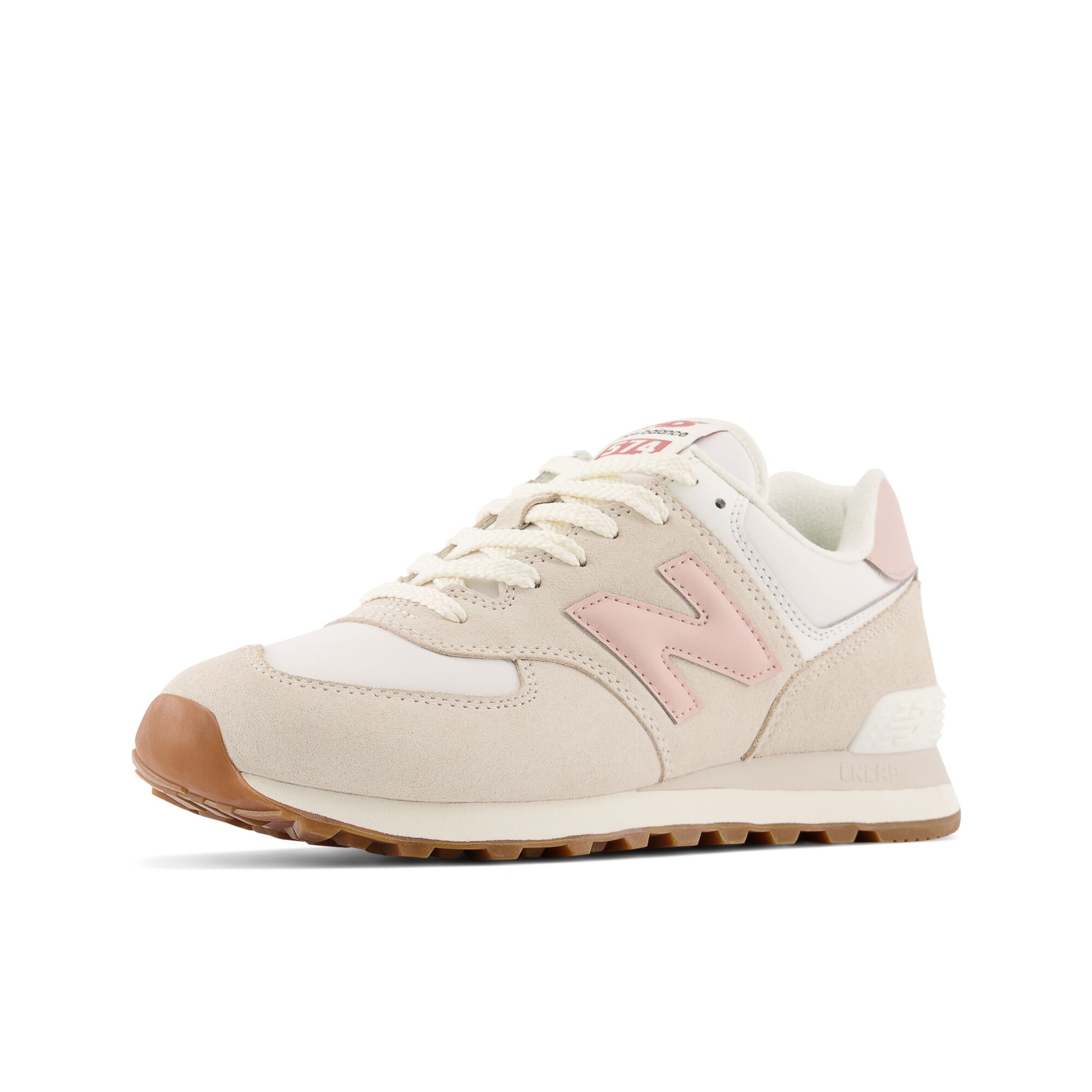 new balance Rövid szárú edzőcipők  világos bézs / fehér / rózsaszín