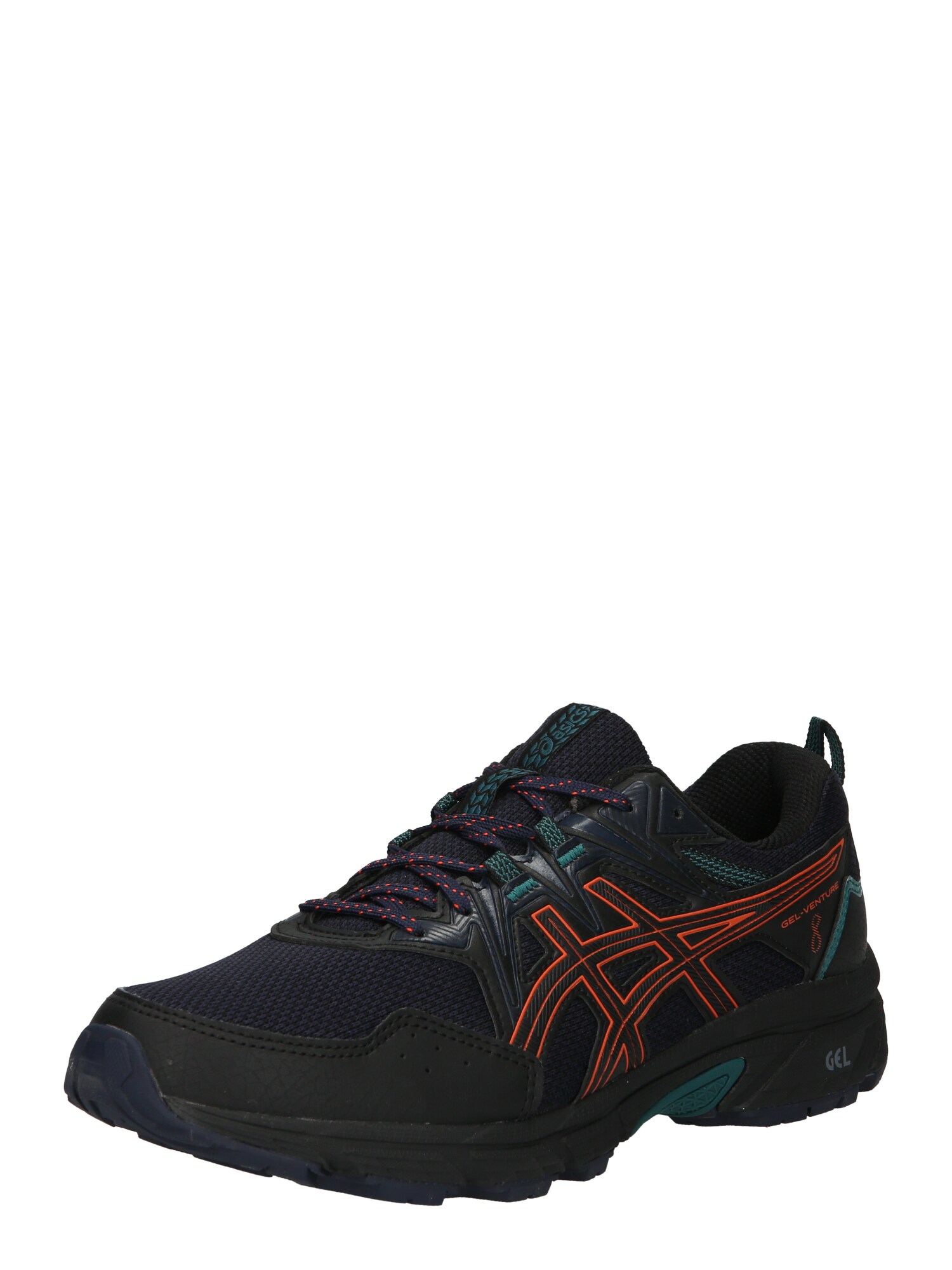 ASICS Futócipők 'Venture 8'  sötétkék / fekete / narancs / zöld