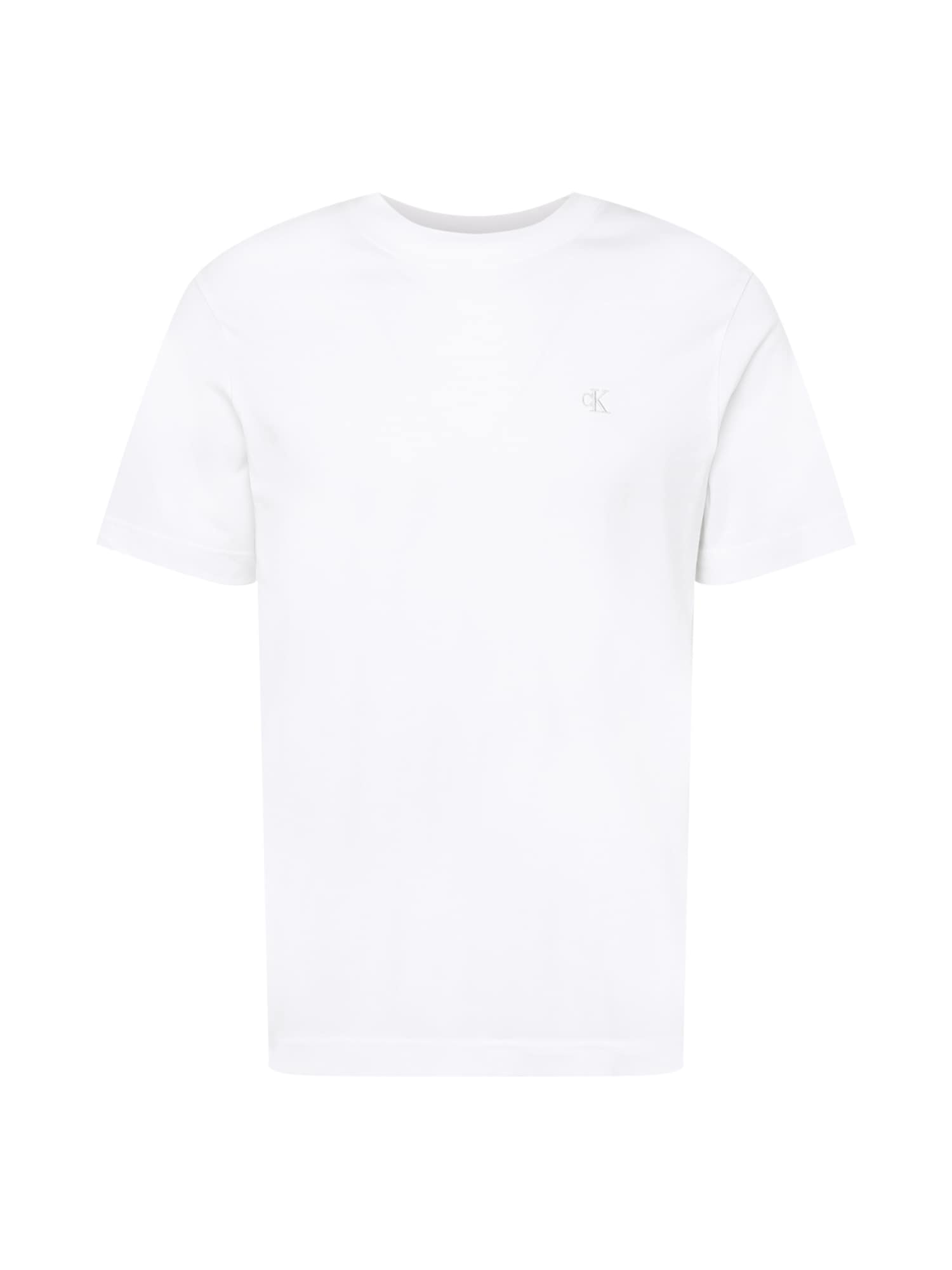 Calvin Klein Jeans Póló  fehér / ezüst