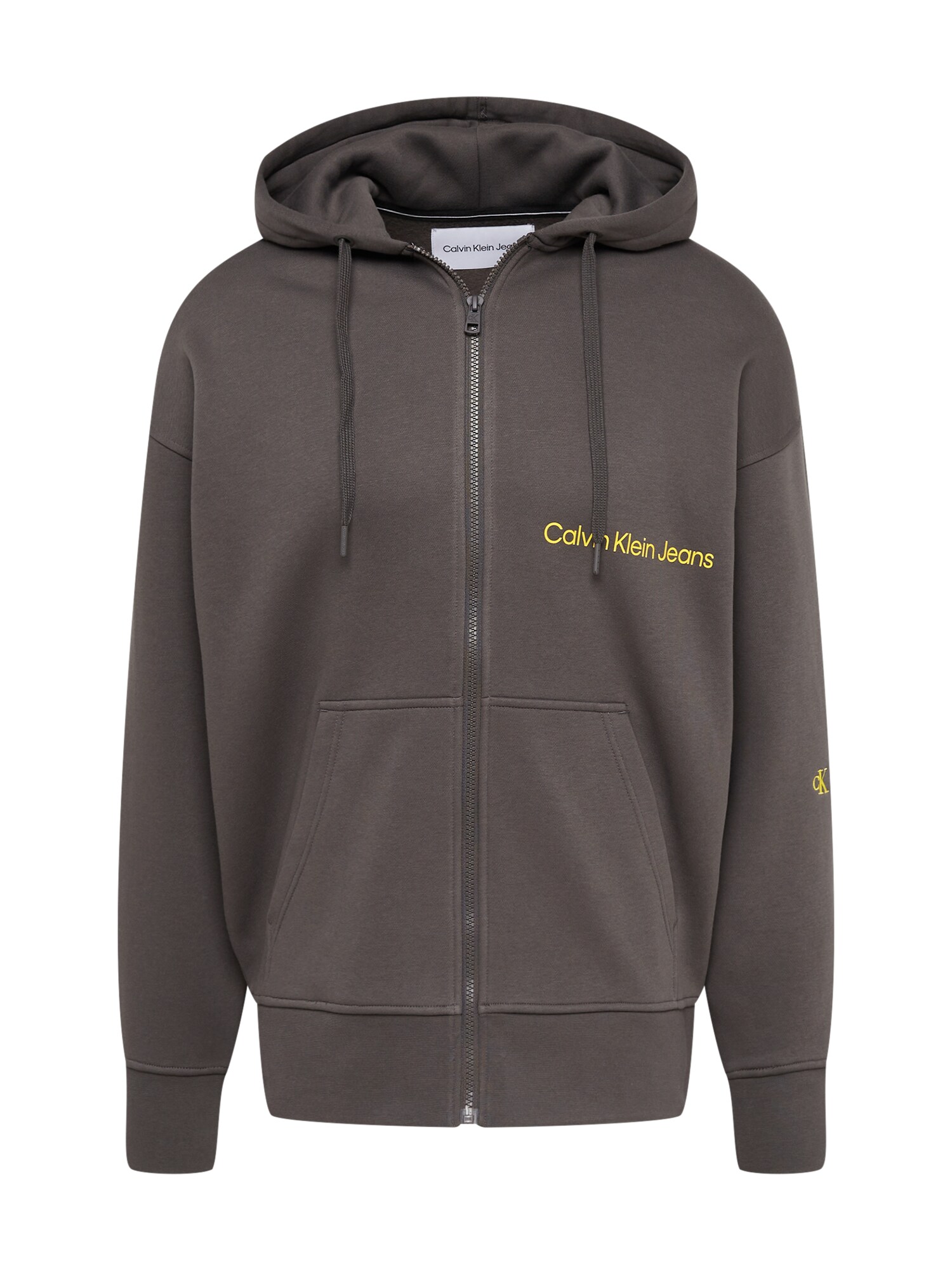 Calvin Klein Jeans Tréning dzseki  antracit / sárga