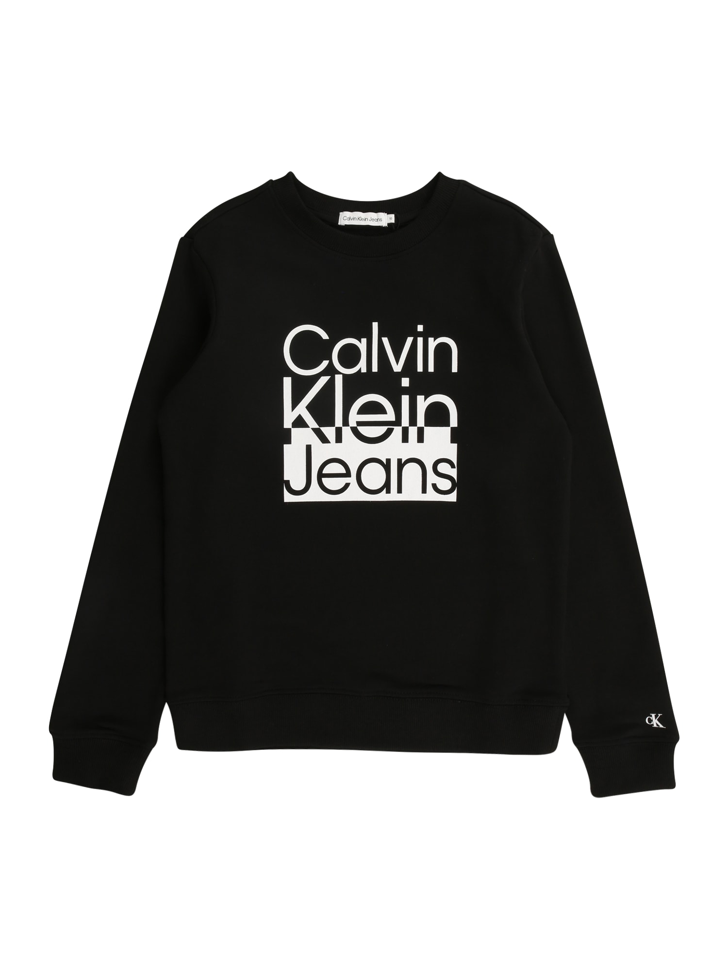 Calvin Klein Jeans Tréning póló  fekete / fehér