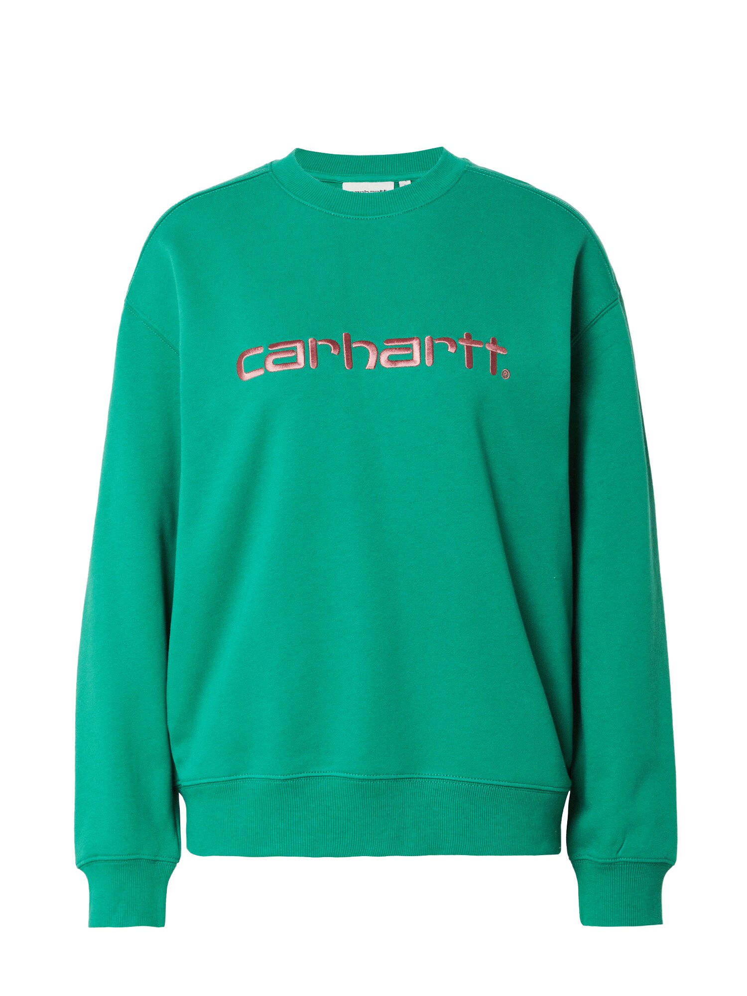 Carhartt WIP Tréning póló  fűzöld / rozsdabarna