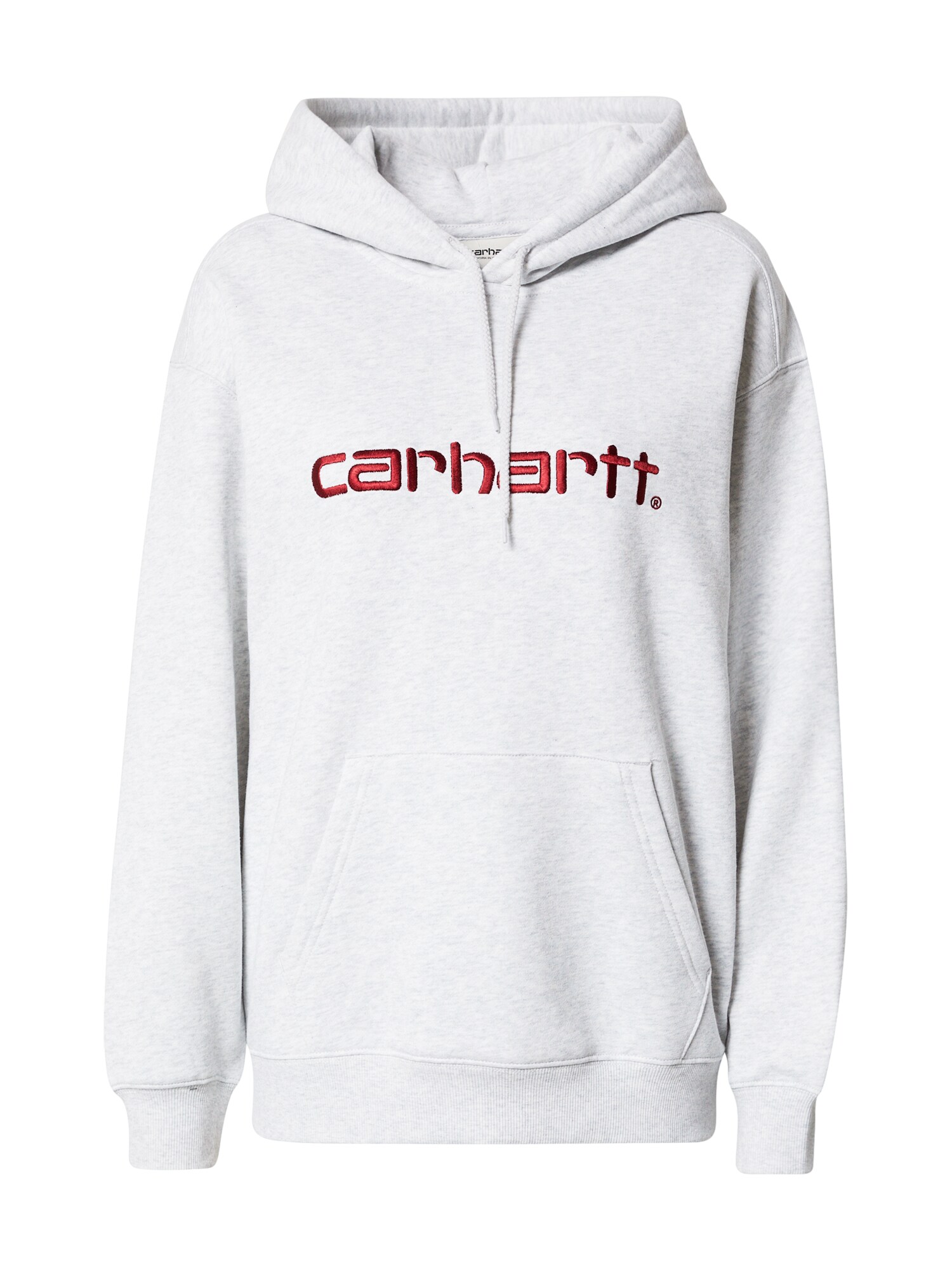 Carhartt WIP Tréning póló  világosszürke / borvörös